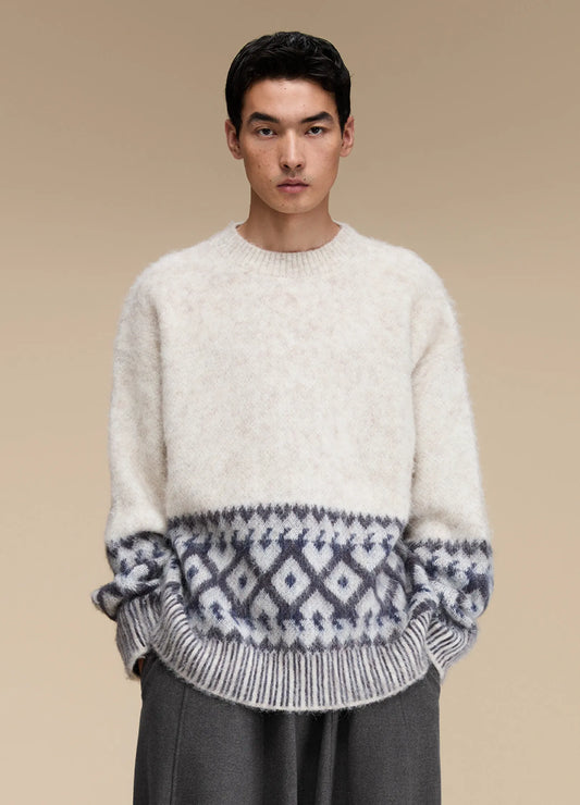 Mohair Graphic Sweater