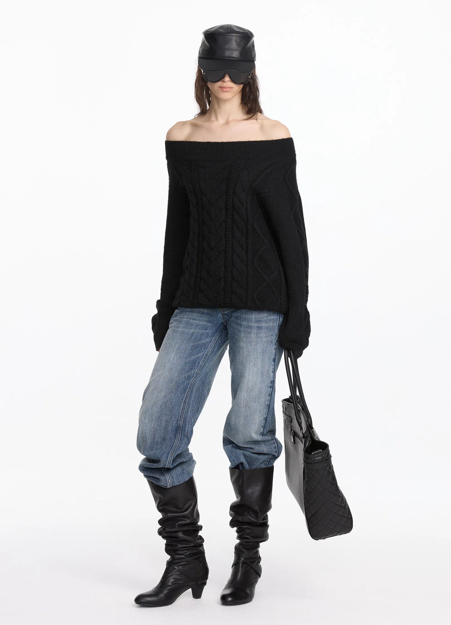 Off-Shoulder Knit