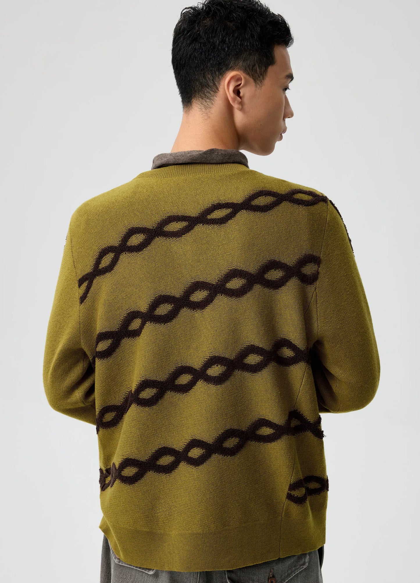 Offset Cable Cardigan