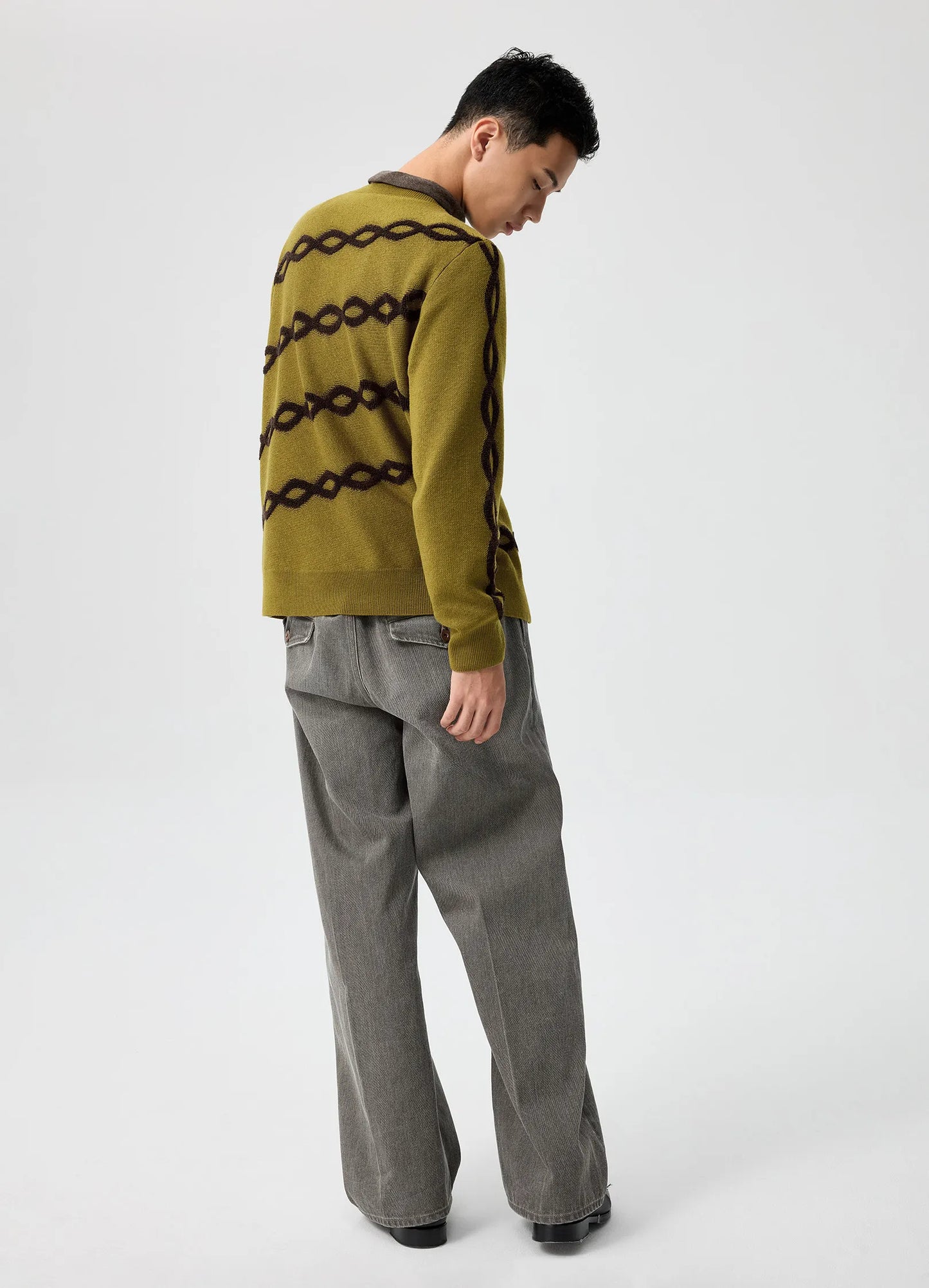 Offset Cable Cardigan