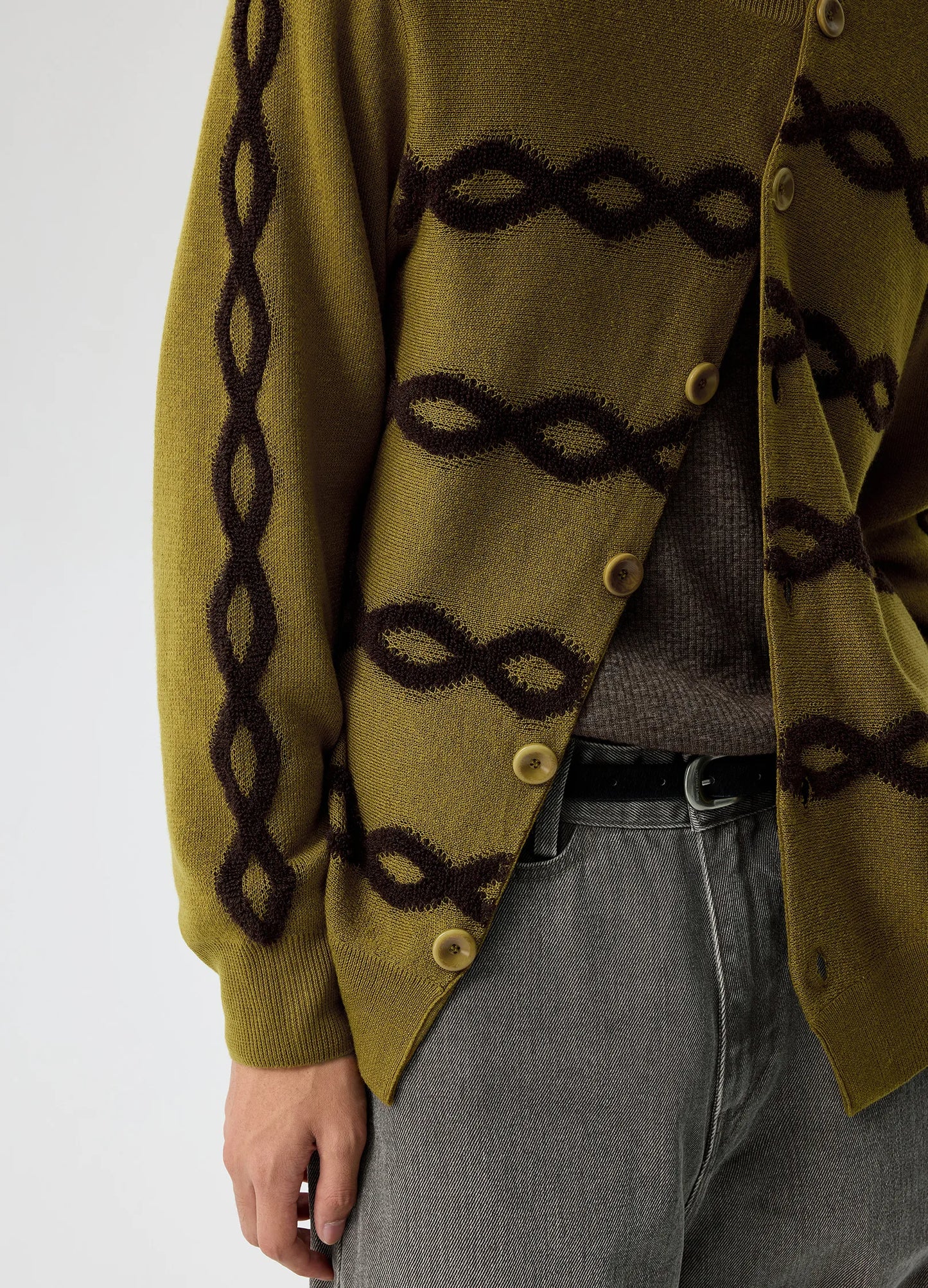 Offset Cable Cardigan
