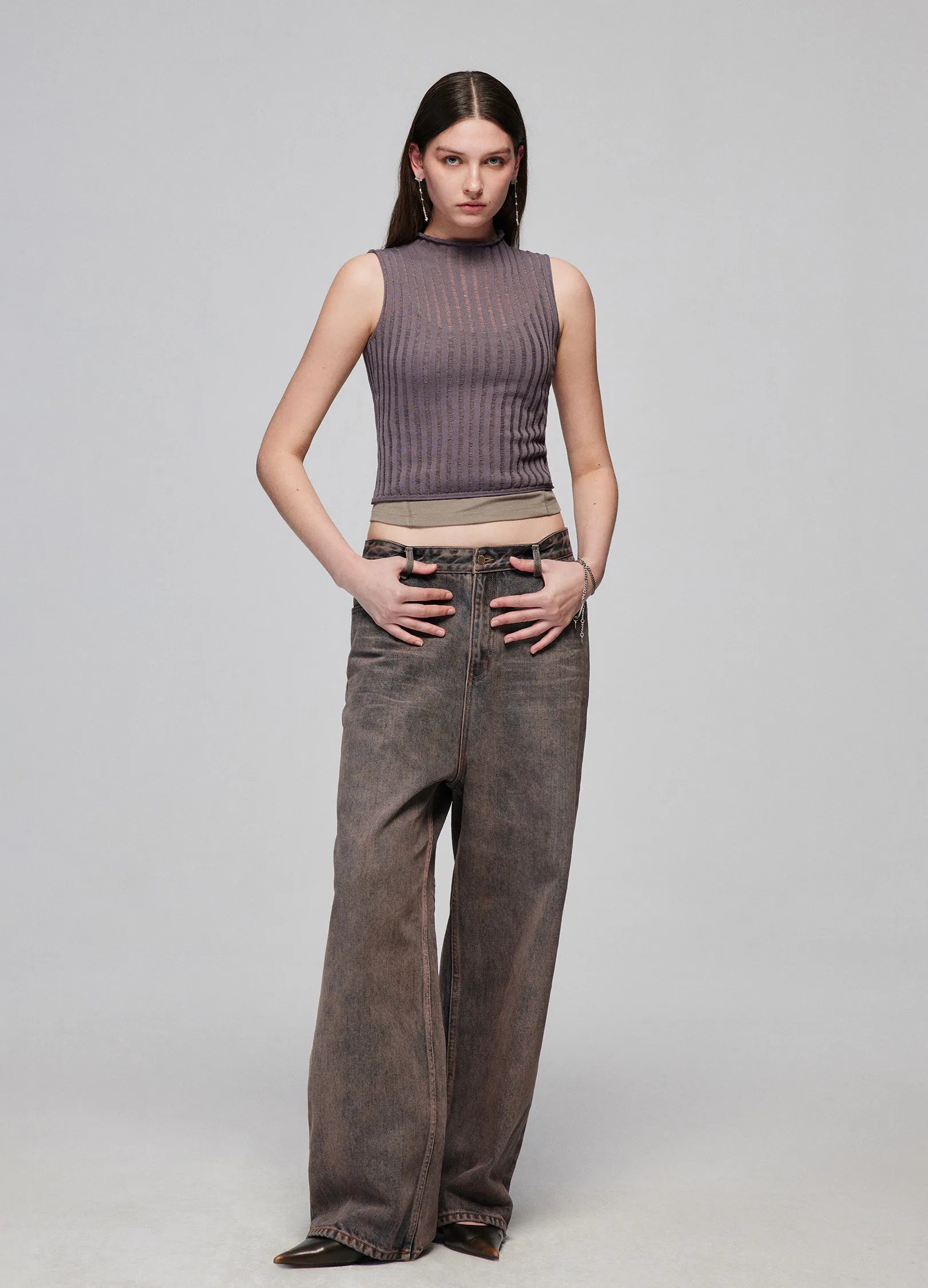 Overdyed Wide Denim