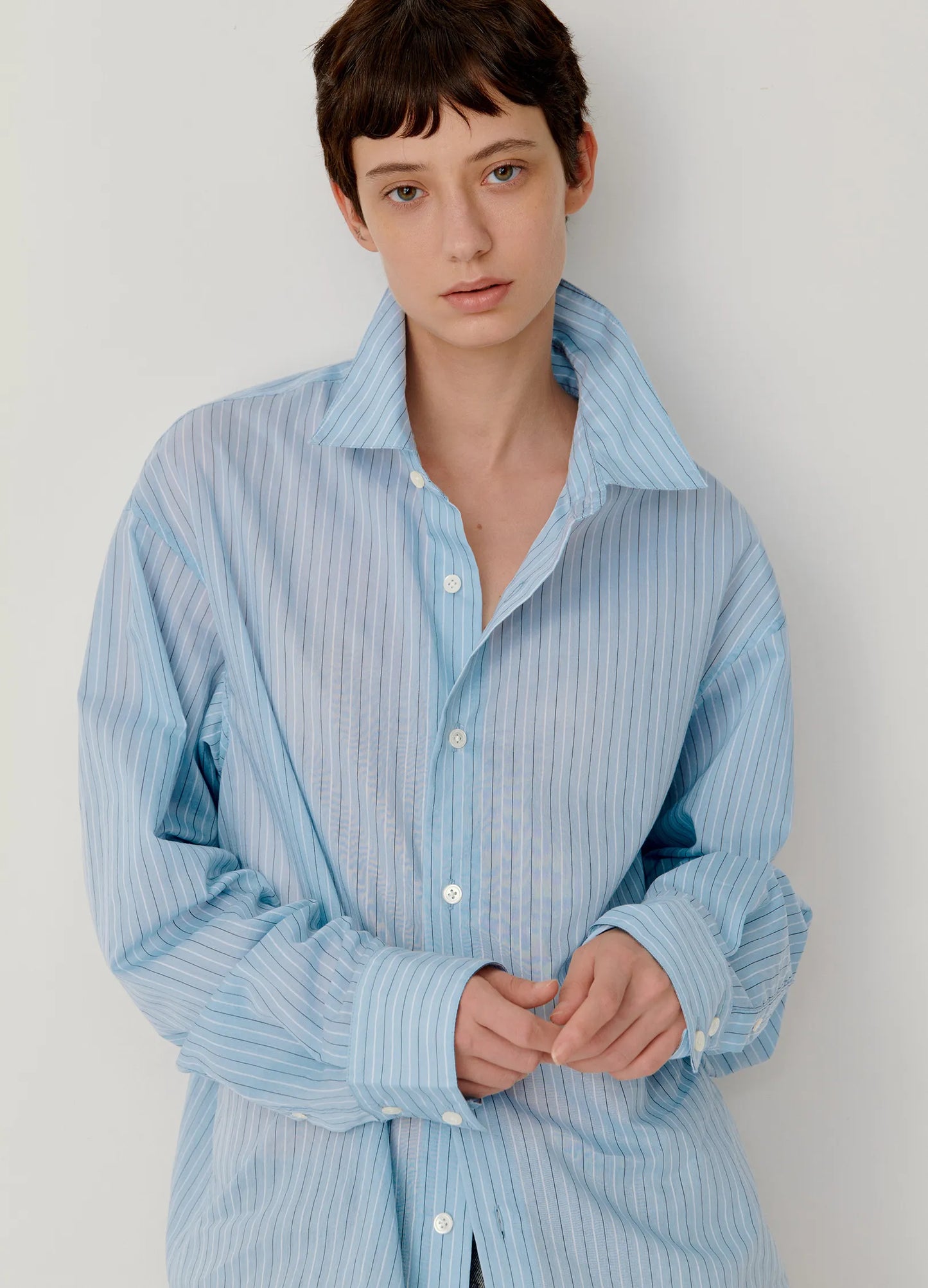 Oversized Pinstripe Shirt