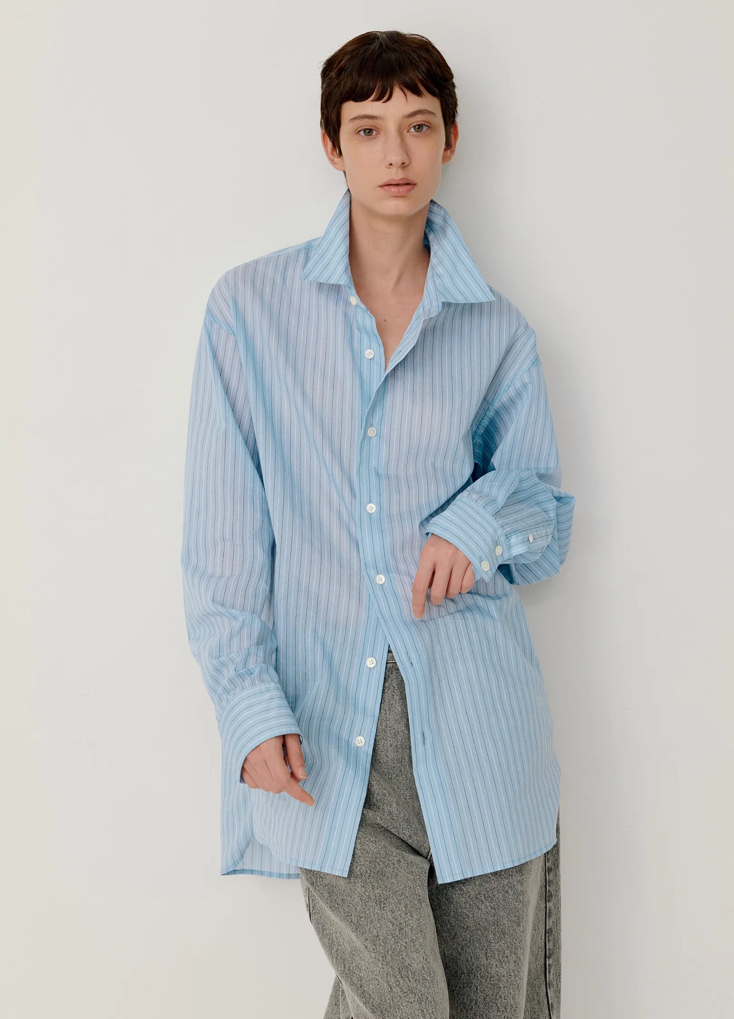 Oversized Pinstripe Shirt