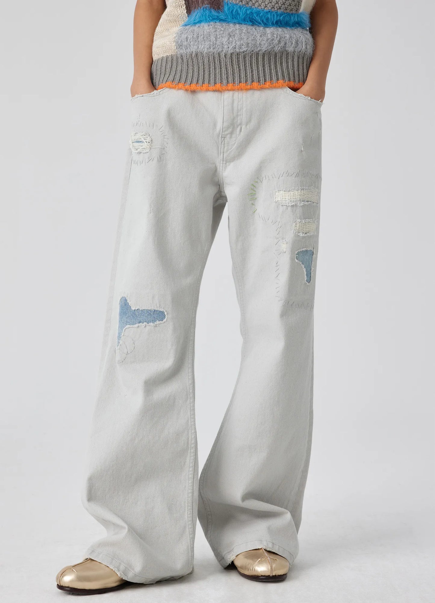 Patchwork Light Denims