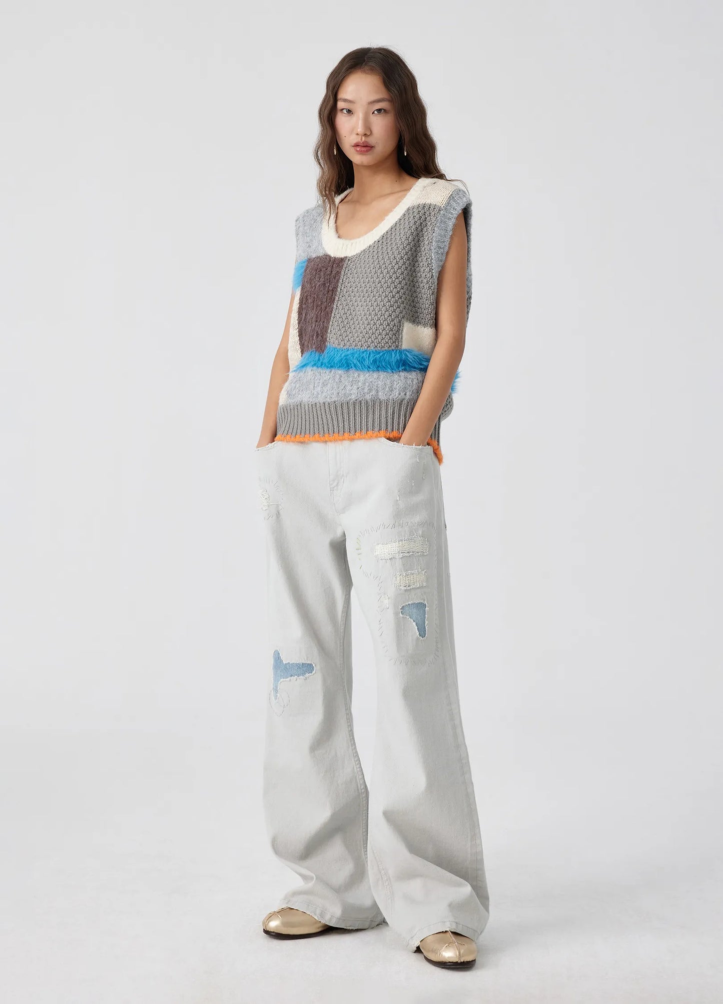 Patchwork Light Denims