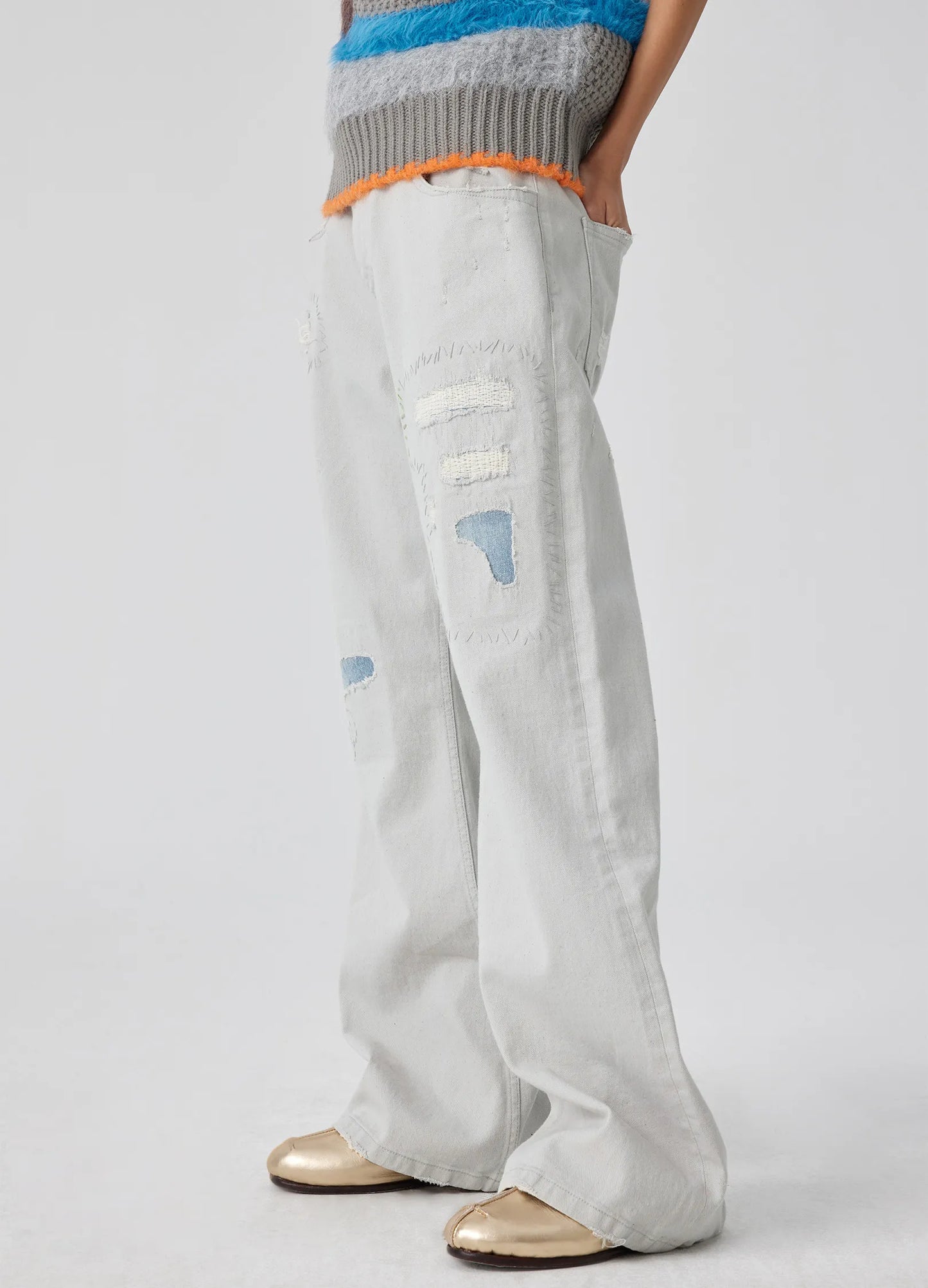 Patchwork Light Denims