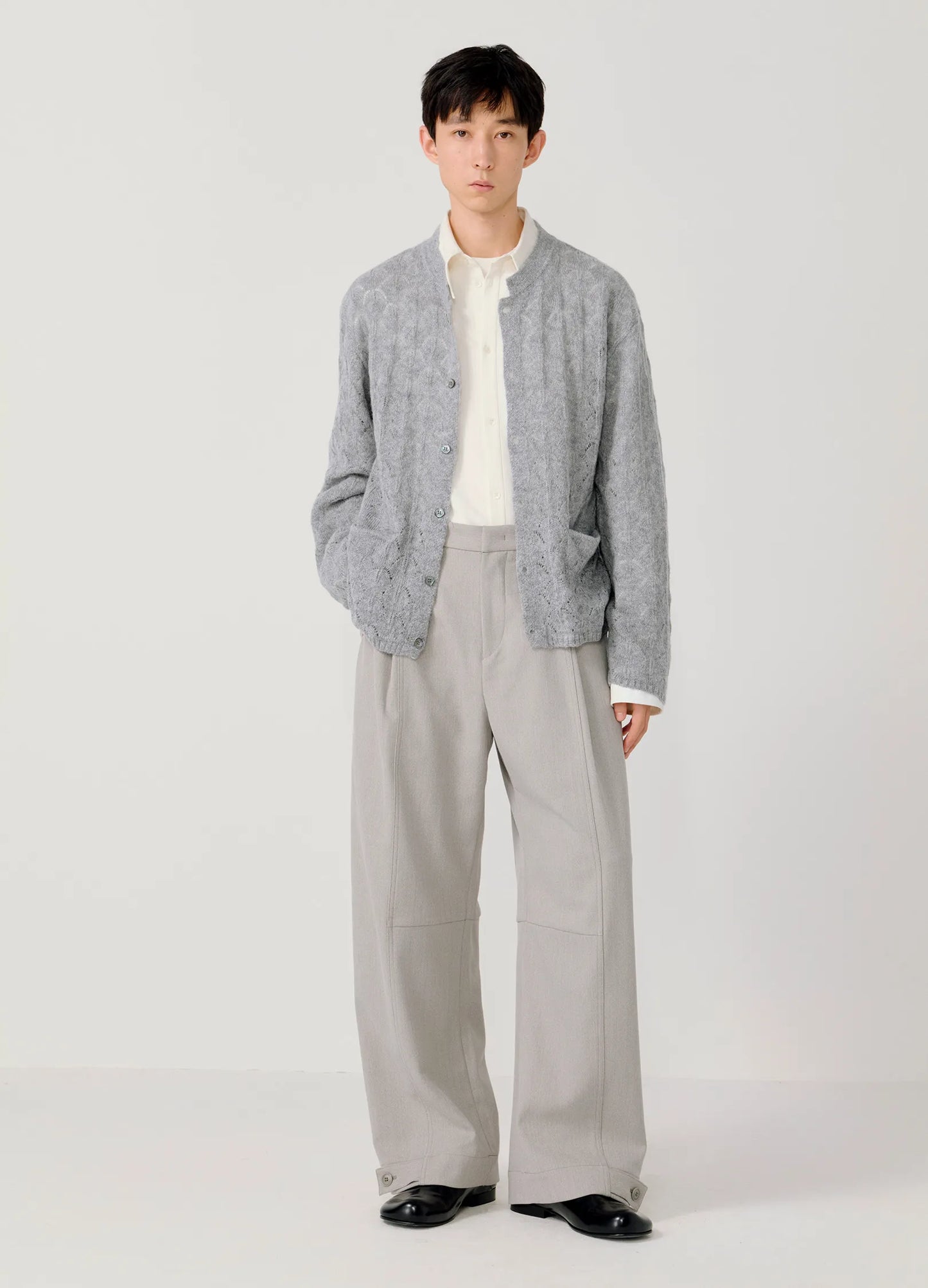 Pattern Wool Cardigan