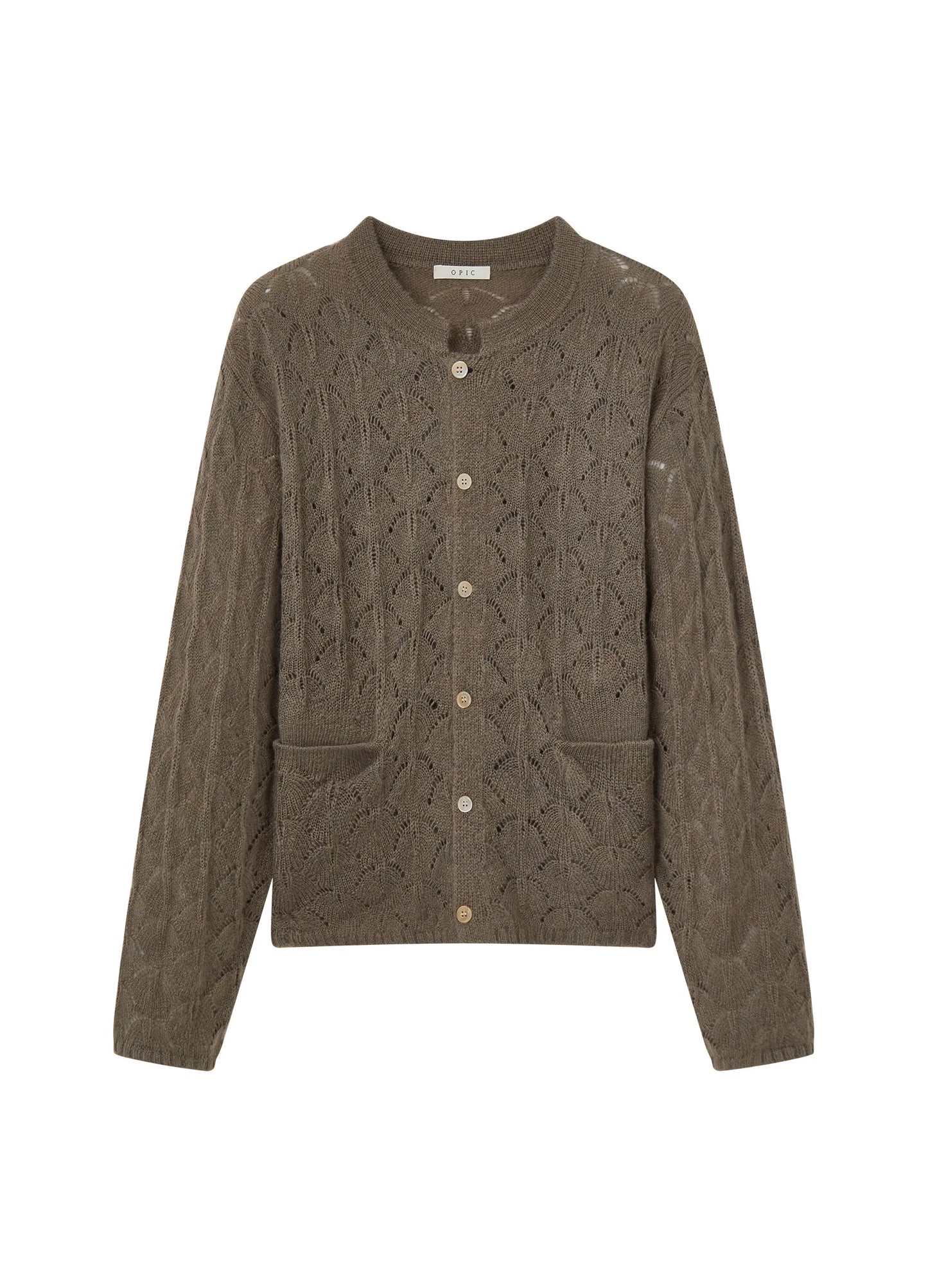 Pattern Wool Cardigan