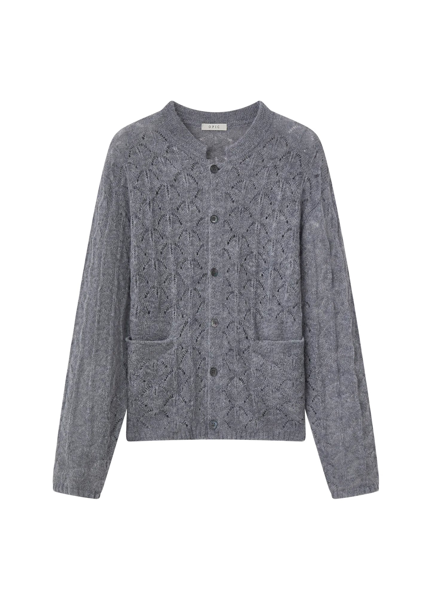 Pattern Wool Cardigan