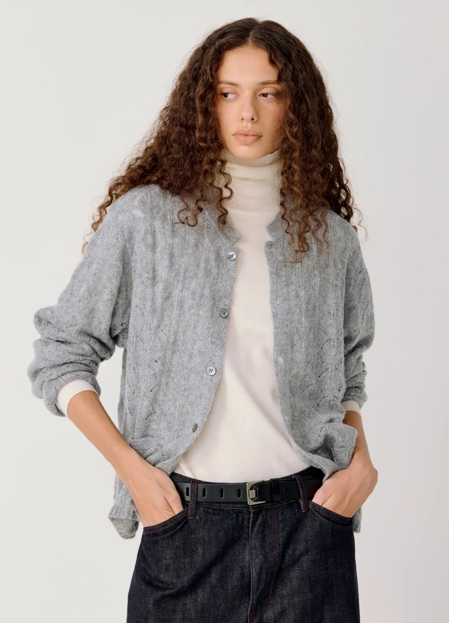 Pattern Wool Cardigan