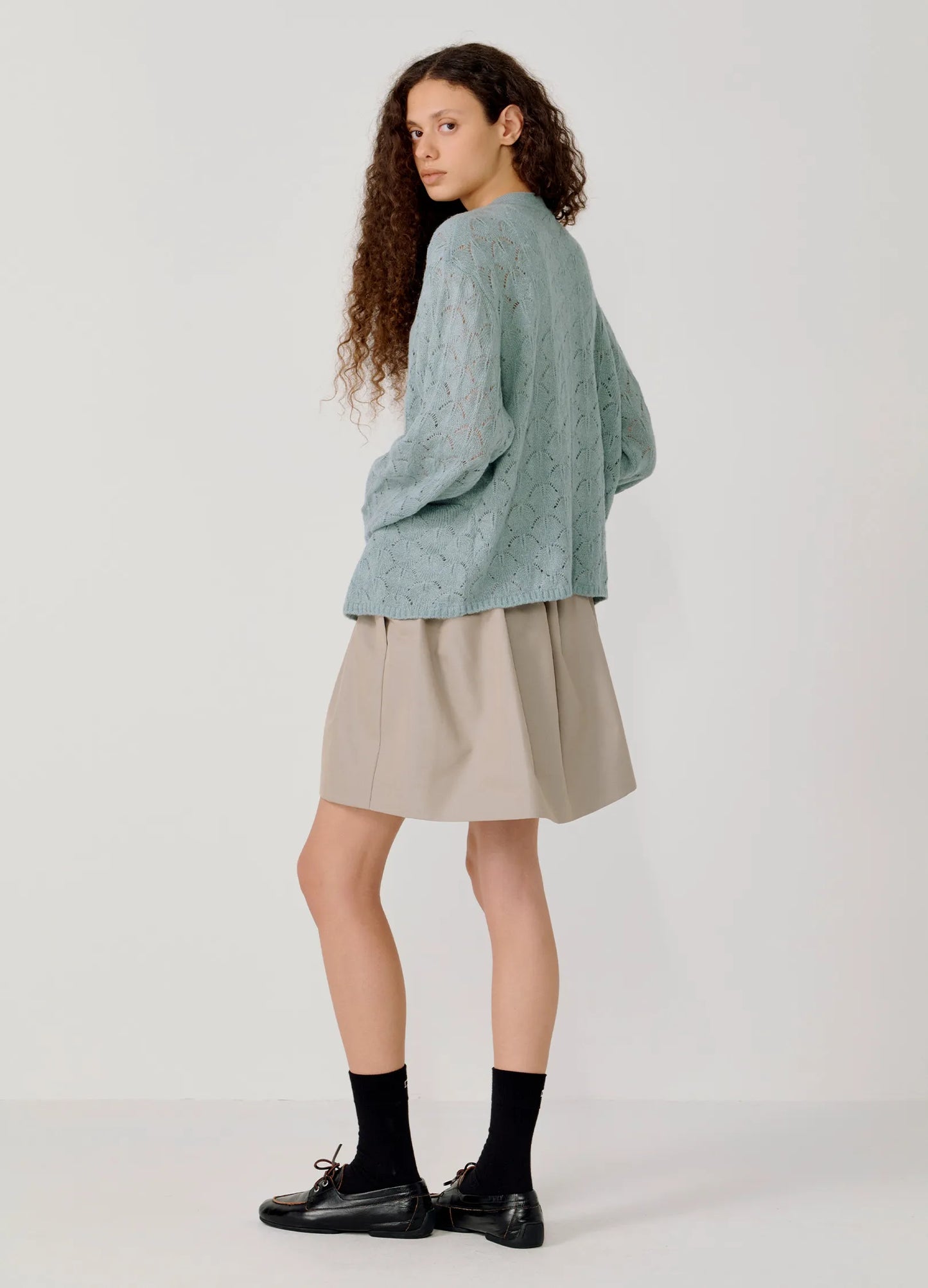 Pattern Wool Cardigan