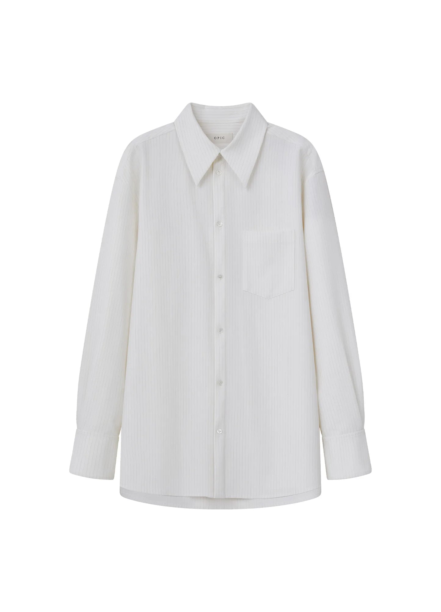 Pinstripe Extended Shirt
