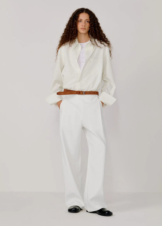 Pinstripe Extended Shirt