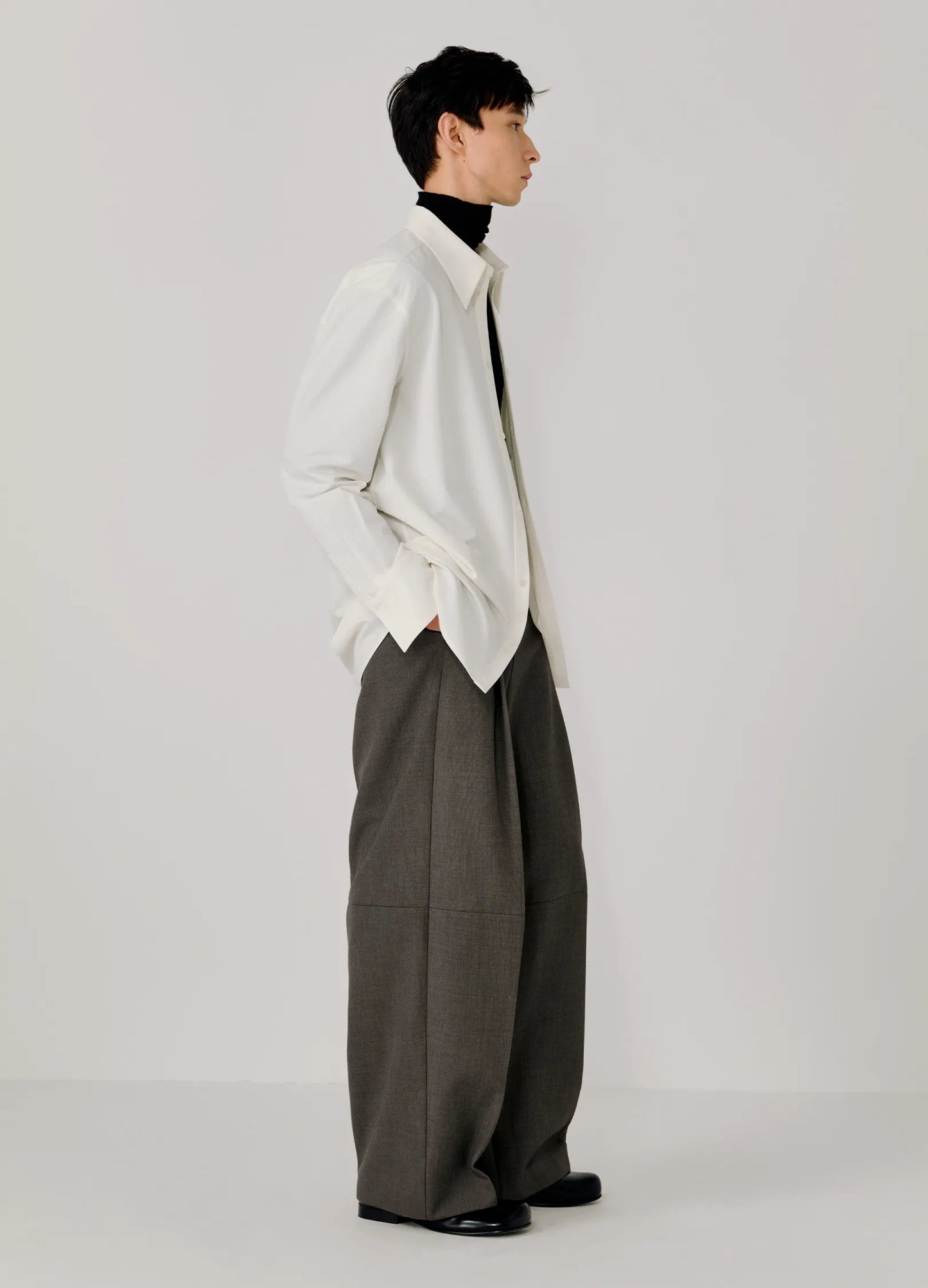 Pinstripe Extended Shirt