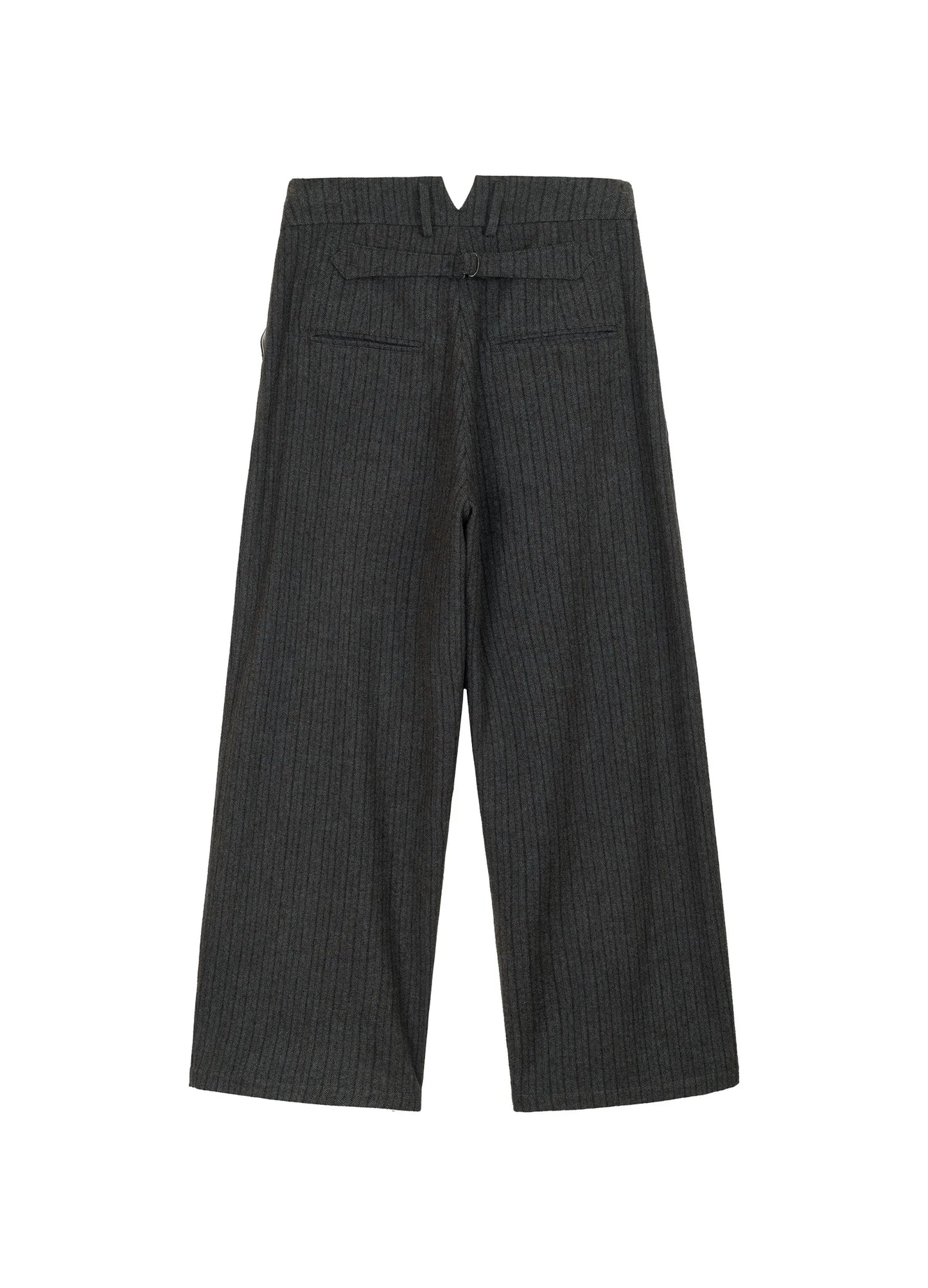 Pinstripe Wool Trousers