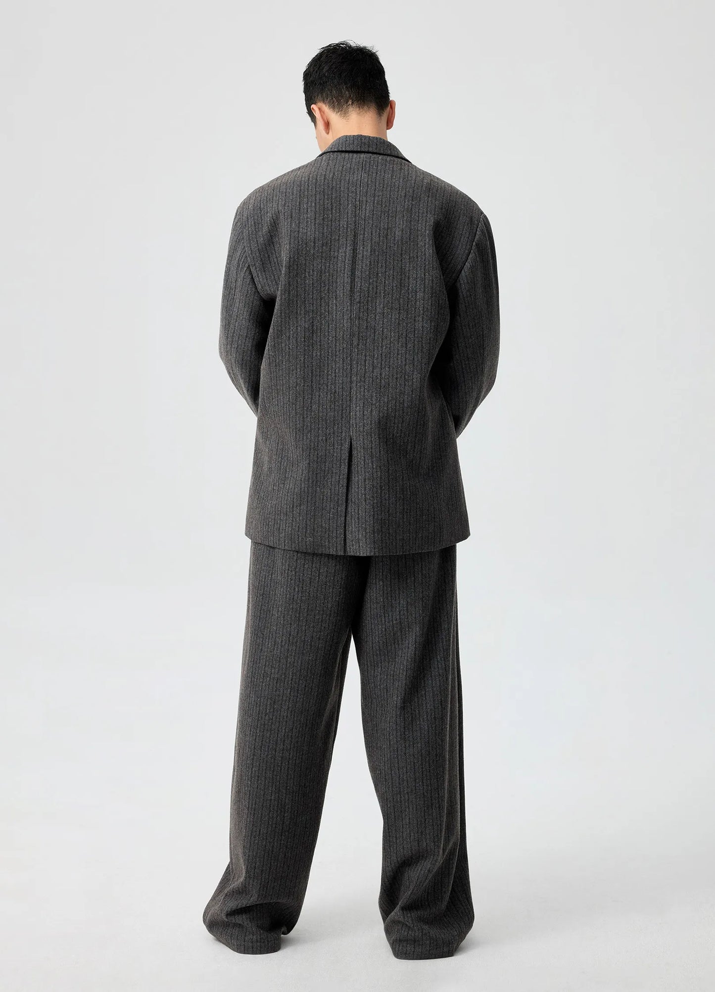 Pinstripe Wool Trousers