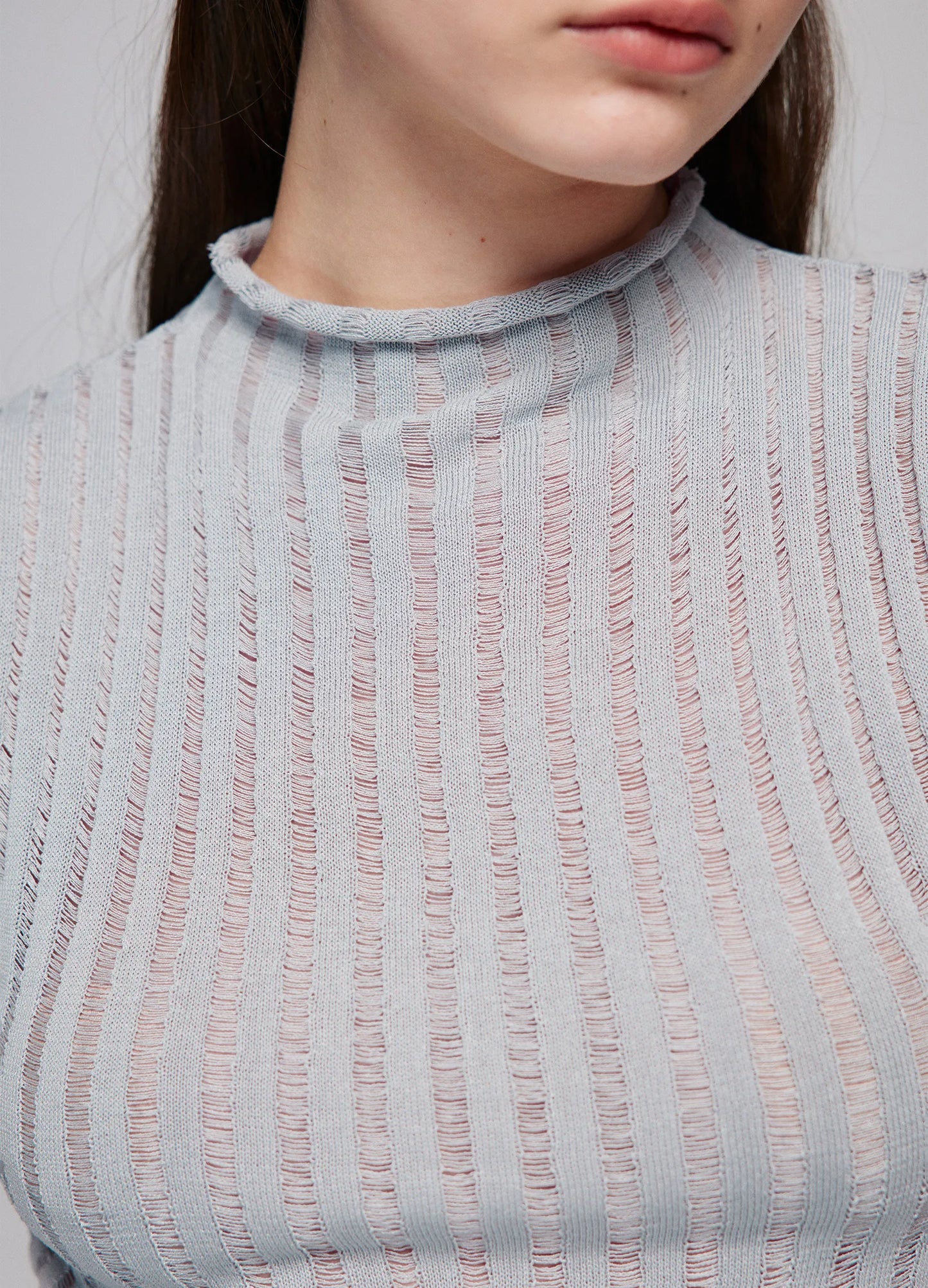 Pinstripe Fitted Top