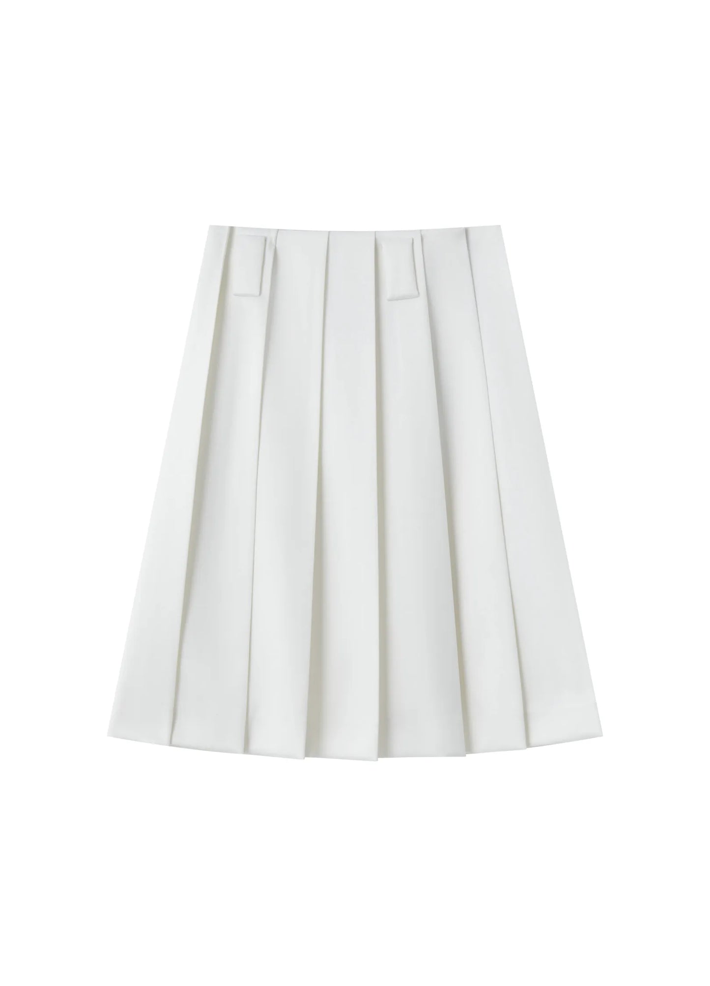 Pleated A-line Skirt