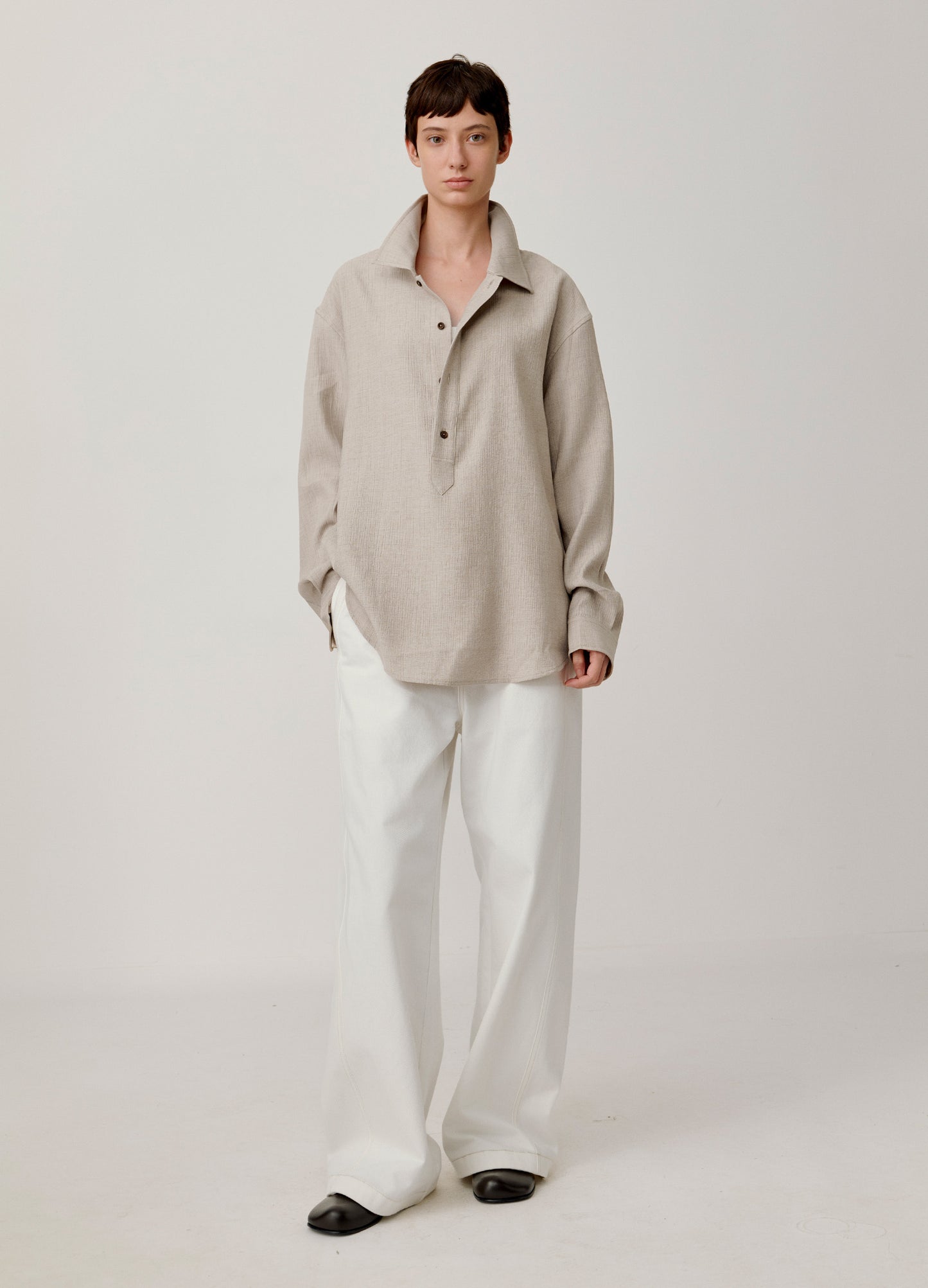 Pleated Casual Shirt