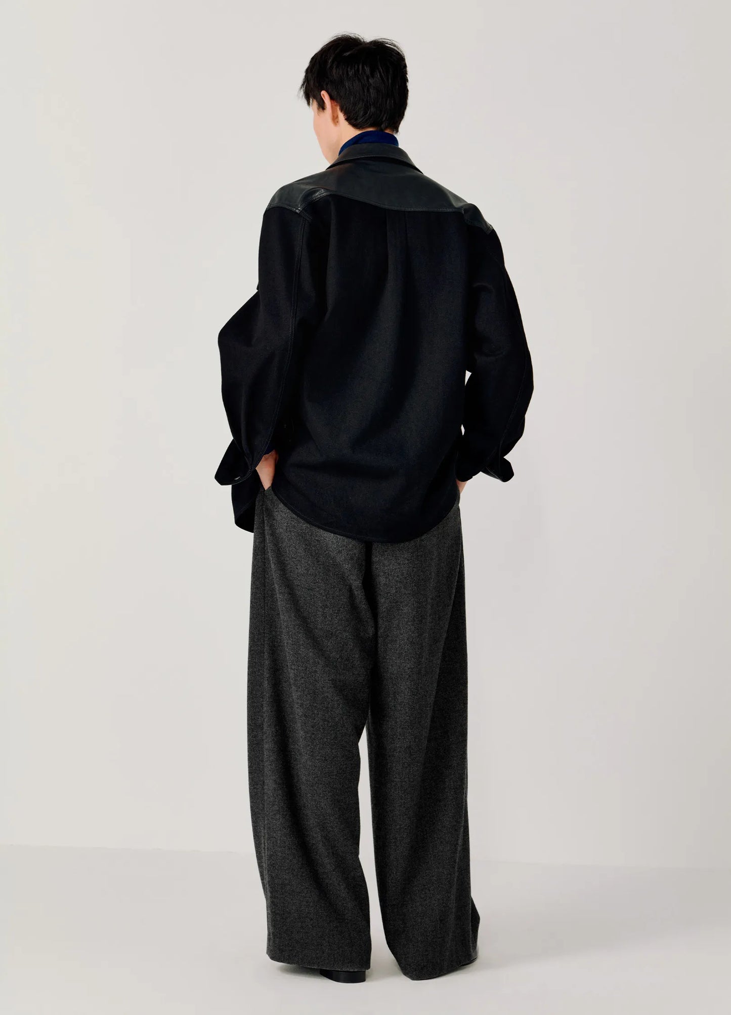 Pleated Knit Trousers