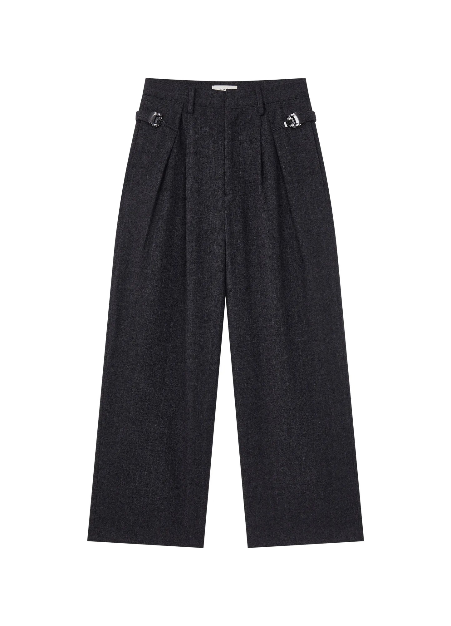 Pleated Knit Trousers