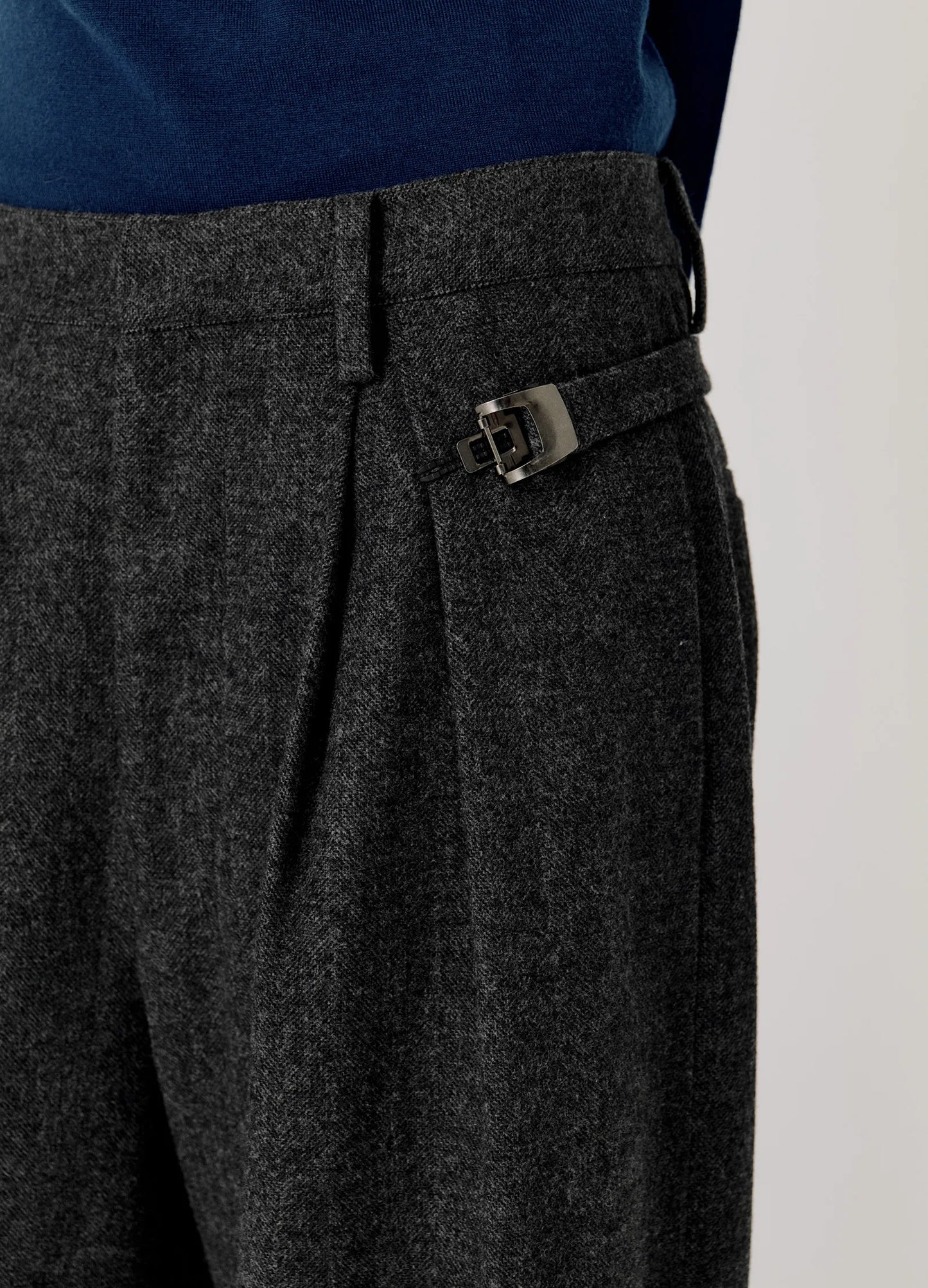 Pleated Knit Trousers