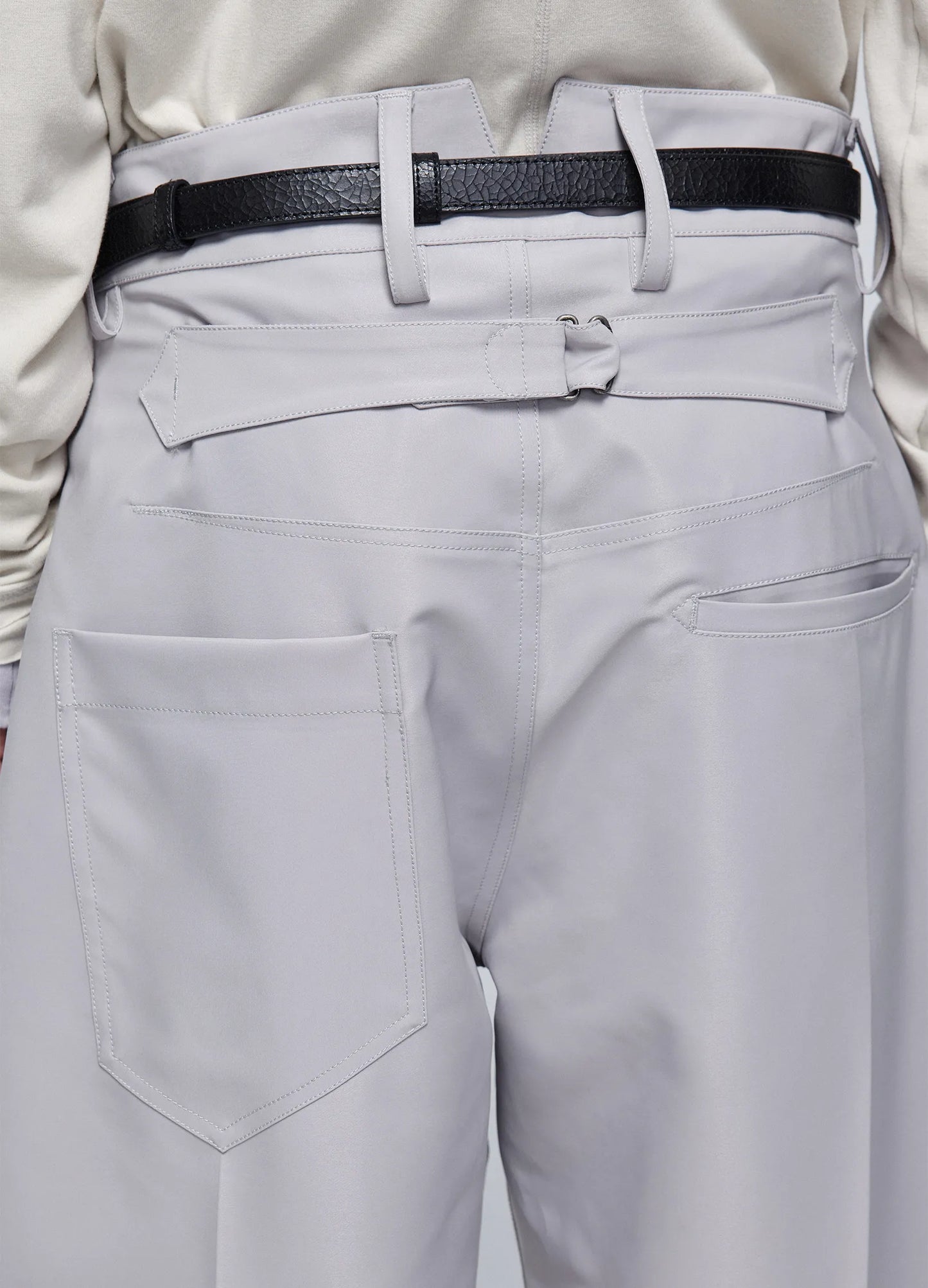 Pleated Light Cotton Trousers