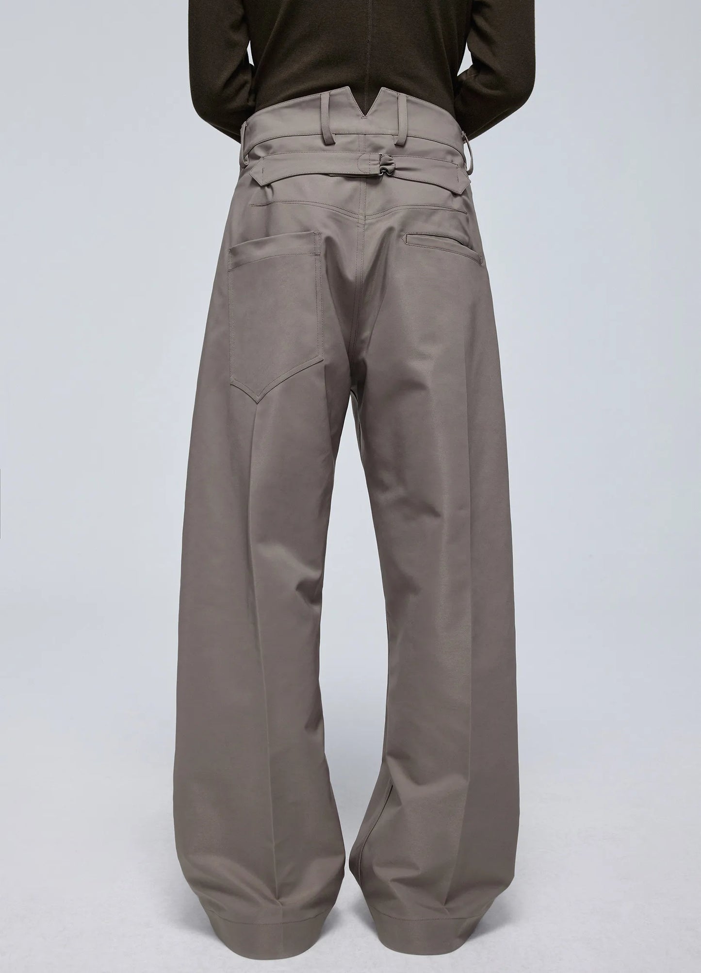 Pleated Light Cotton Trousers