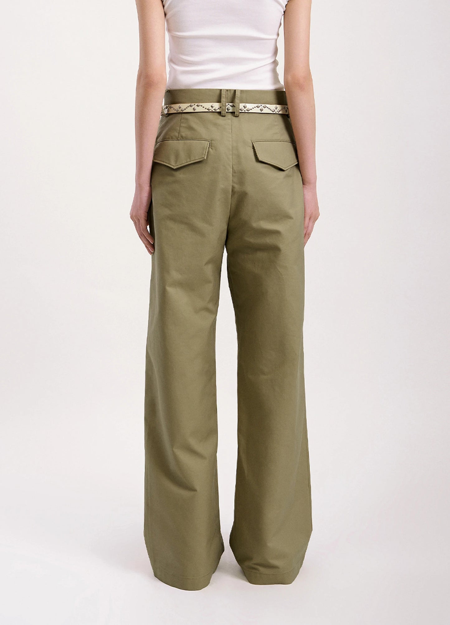 Pleated Chino Trousers