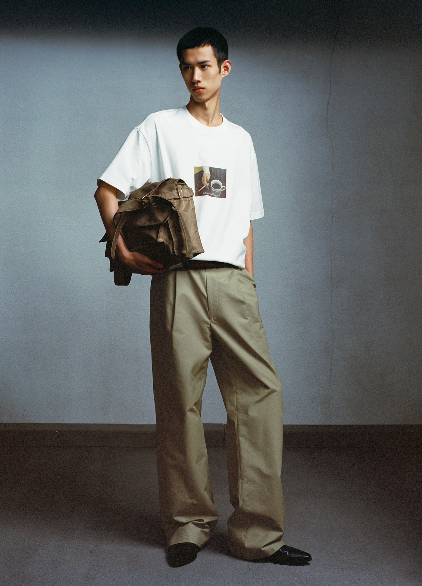 Pleated Chino Trousers
