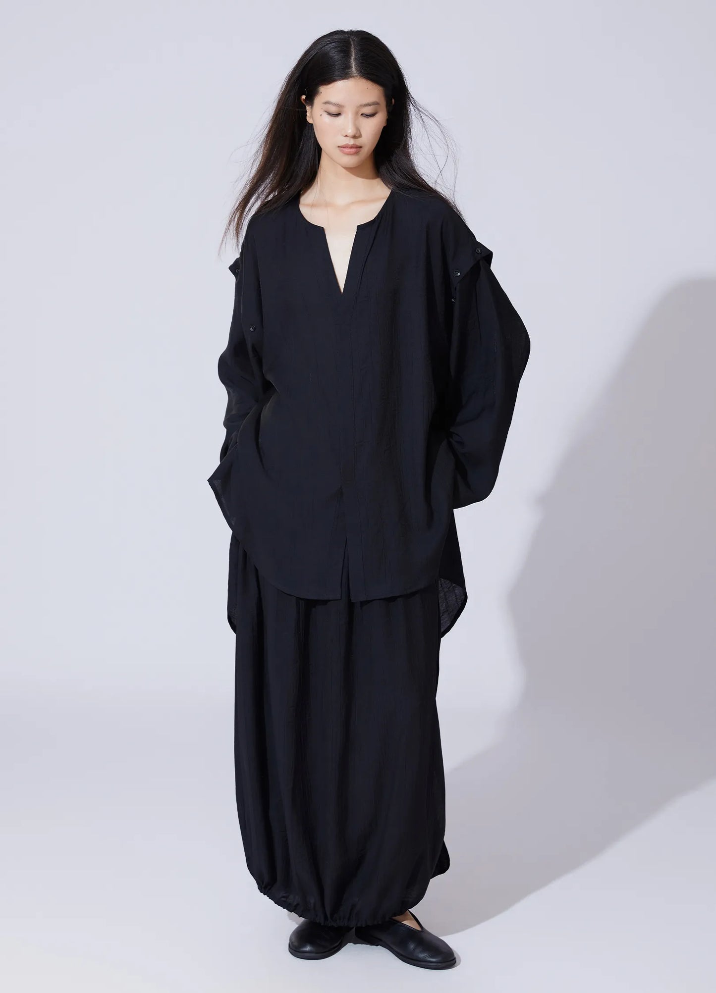 Pleated Detachable Shirt