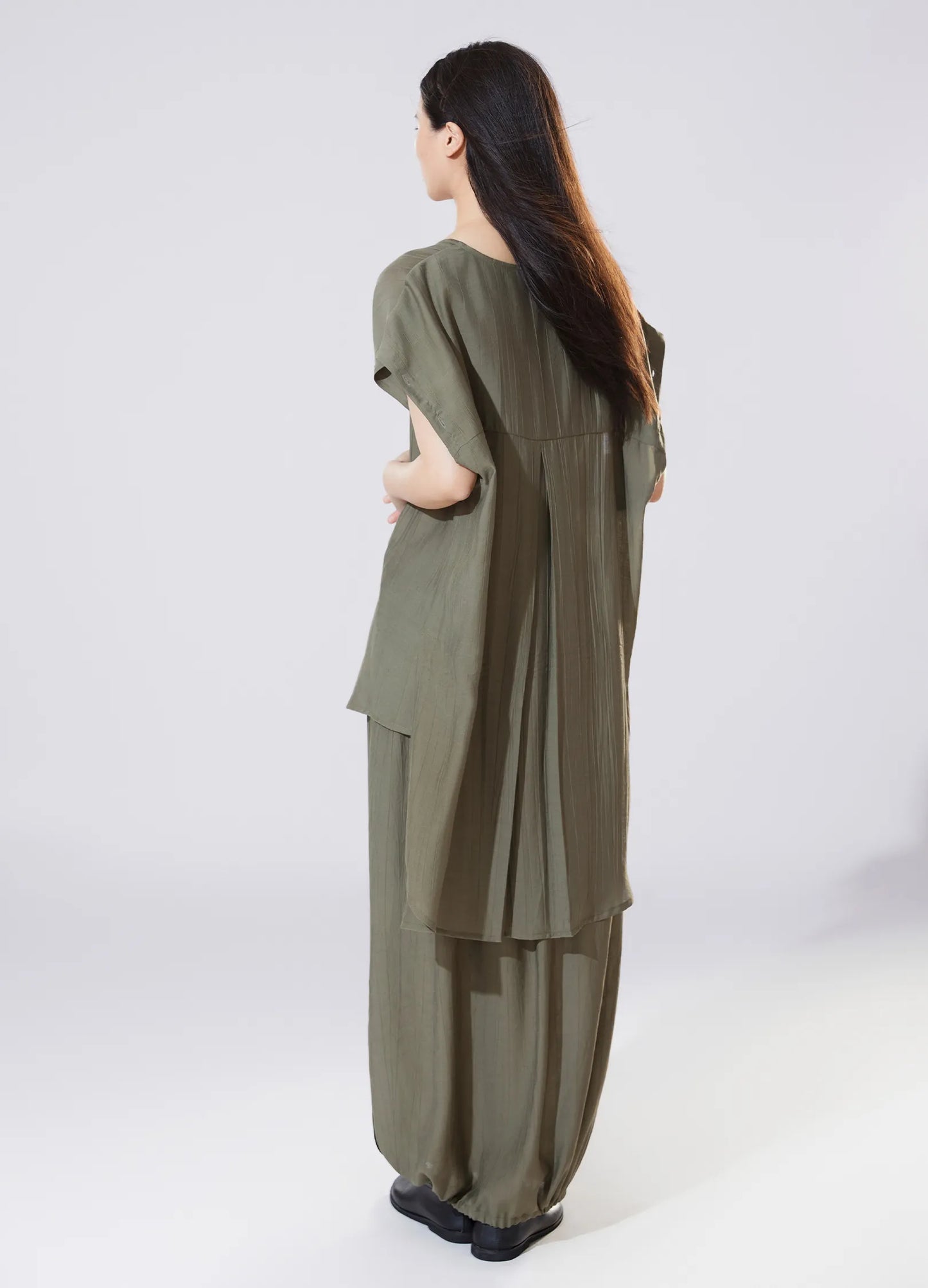 Pleated Detachable Shirt