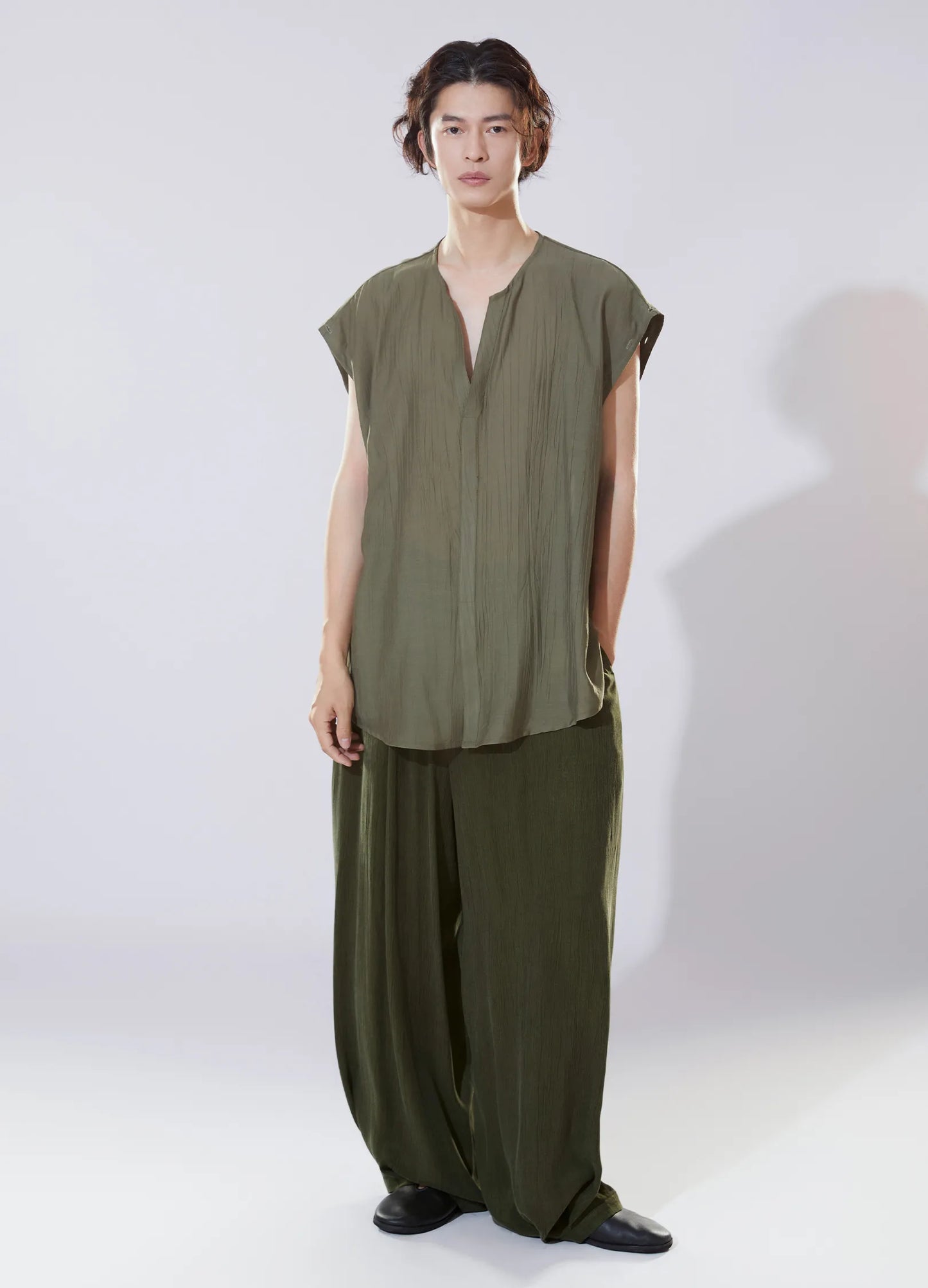 Pleated Detachable Shirt