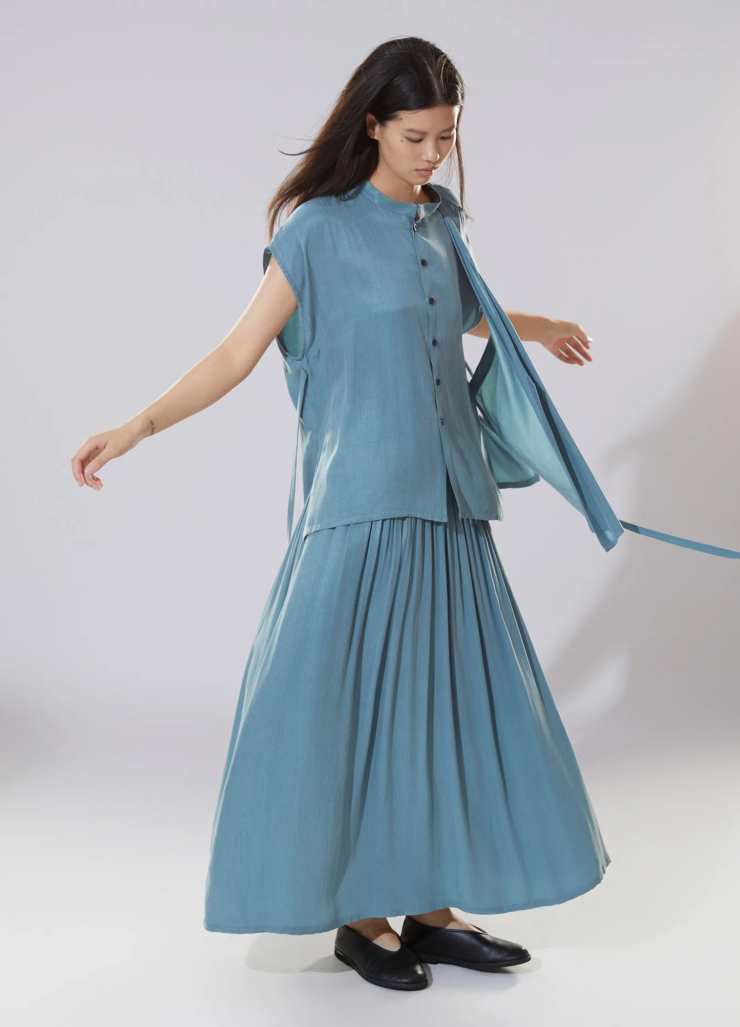 Pleated Wave Shirt