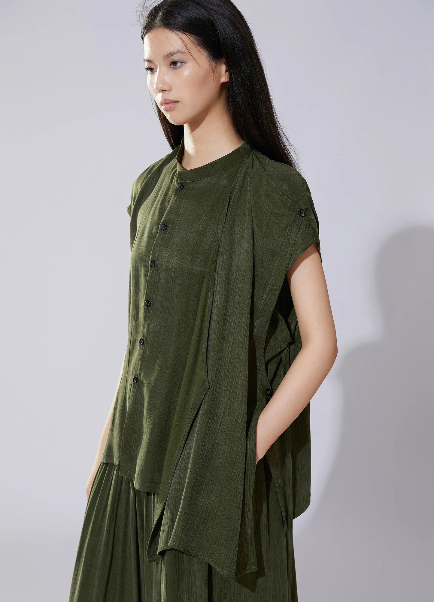 Pleated Wave Shirt