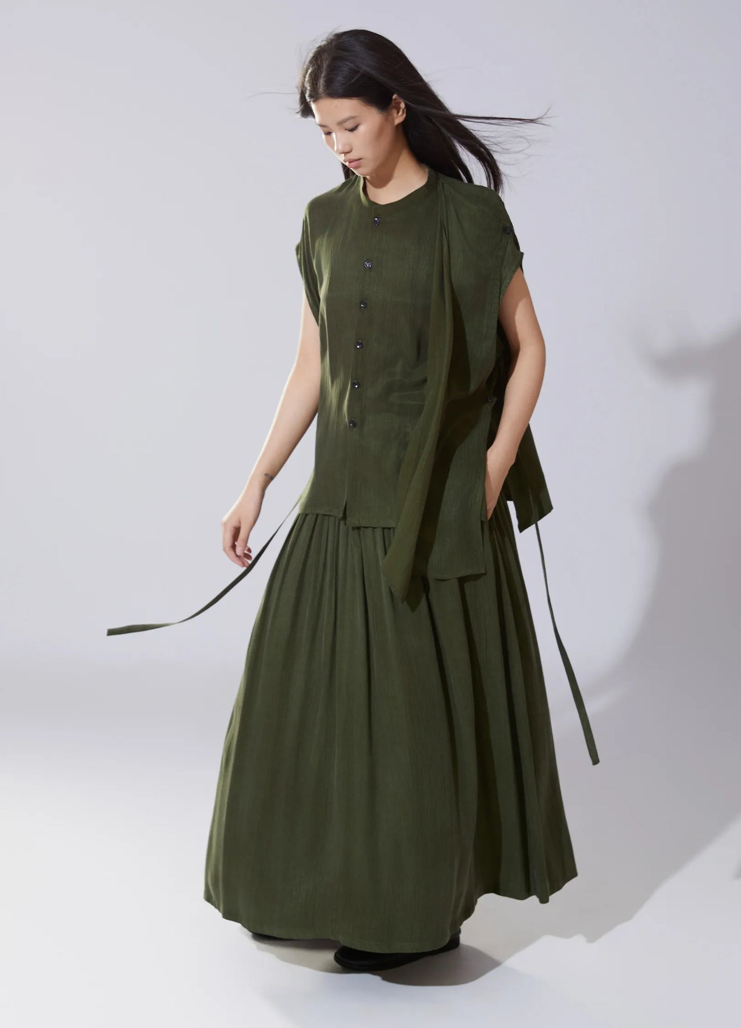 Pleated Wave Shirt