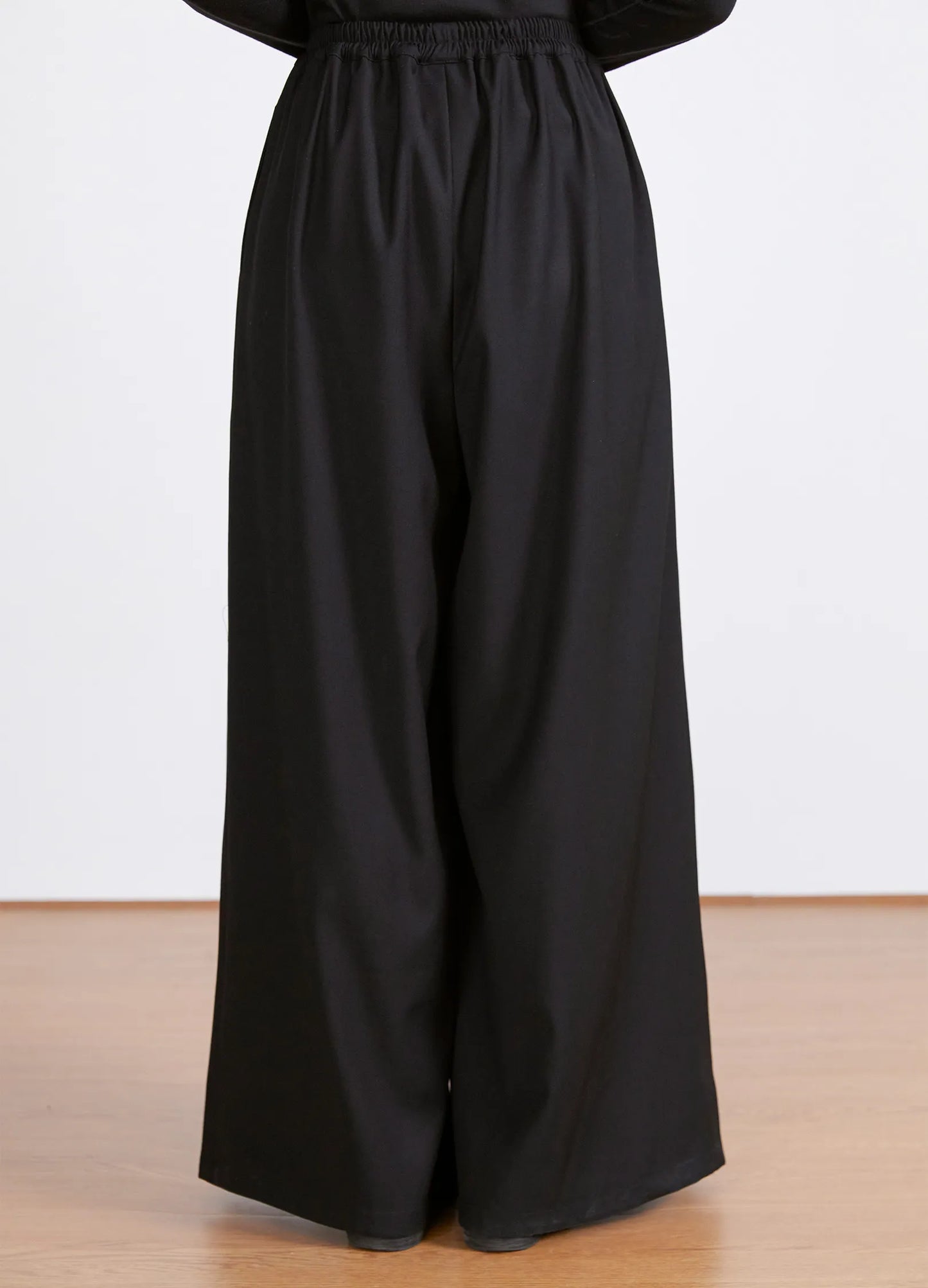 Pleated Wide Leg Trousers