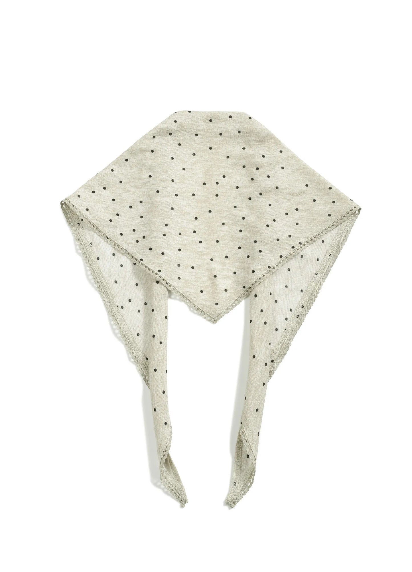 Polka Dot Knitted Bandana