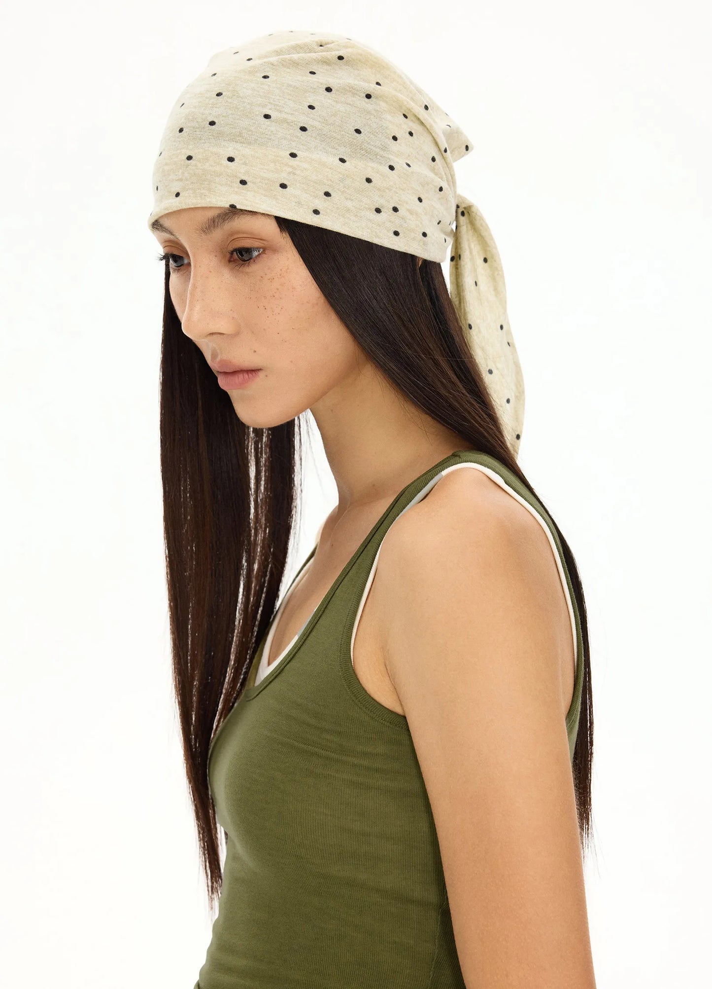 Polka Dot Knitted Bandana