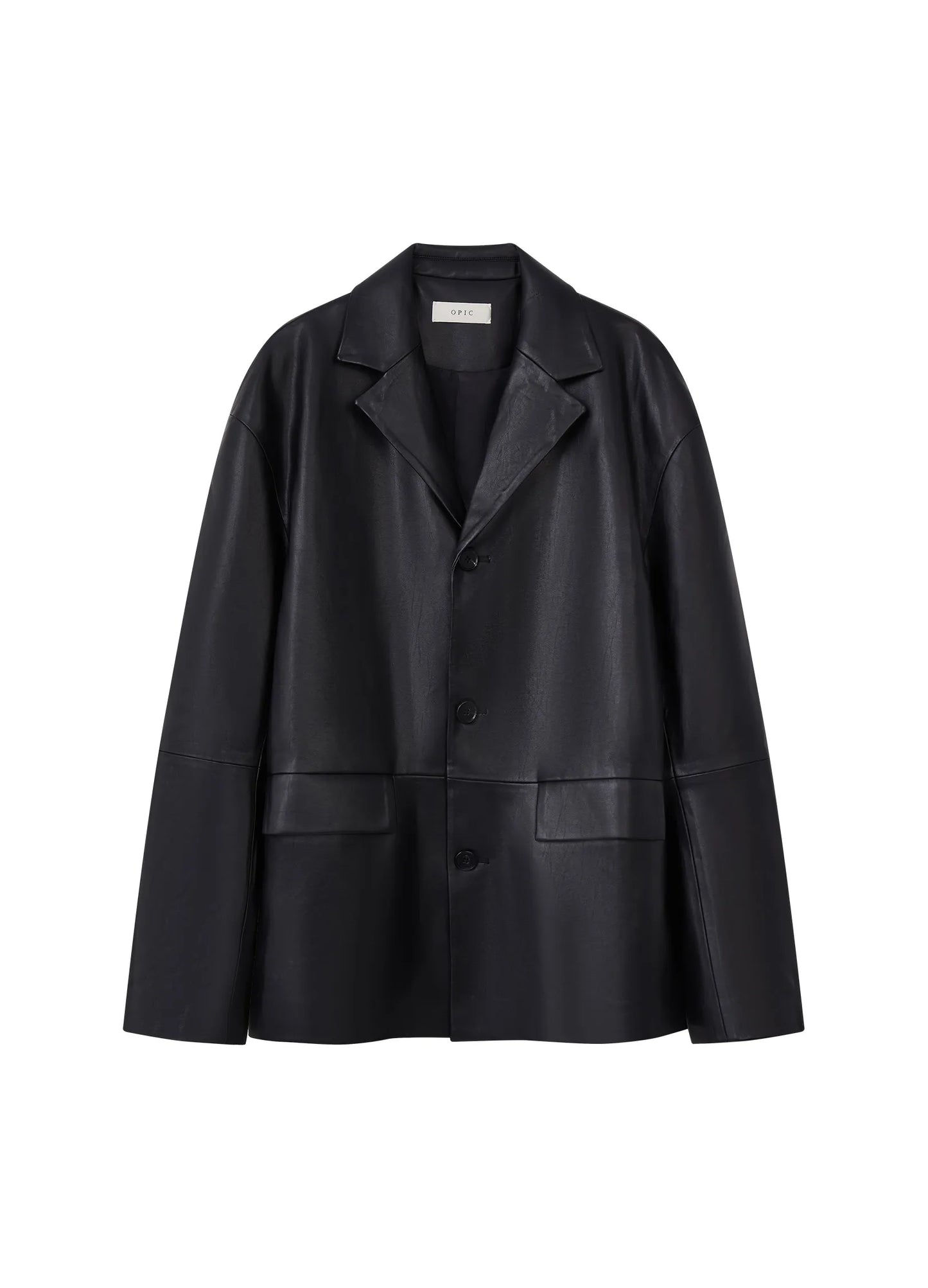 Retro Leather Blazer