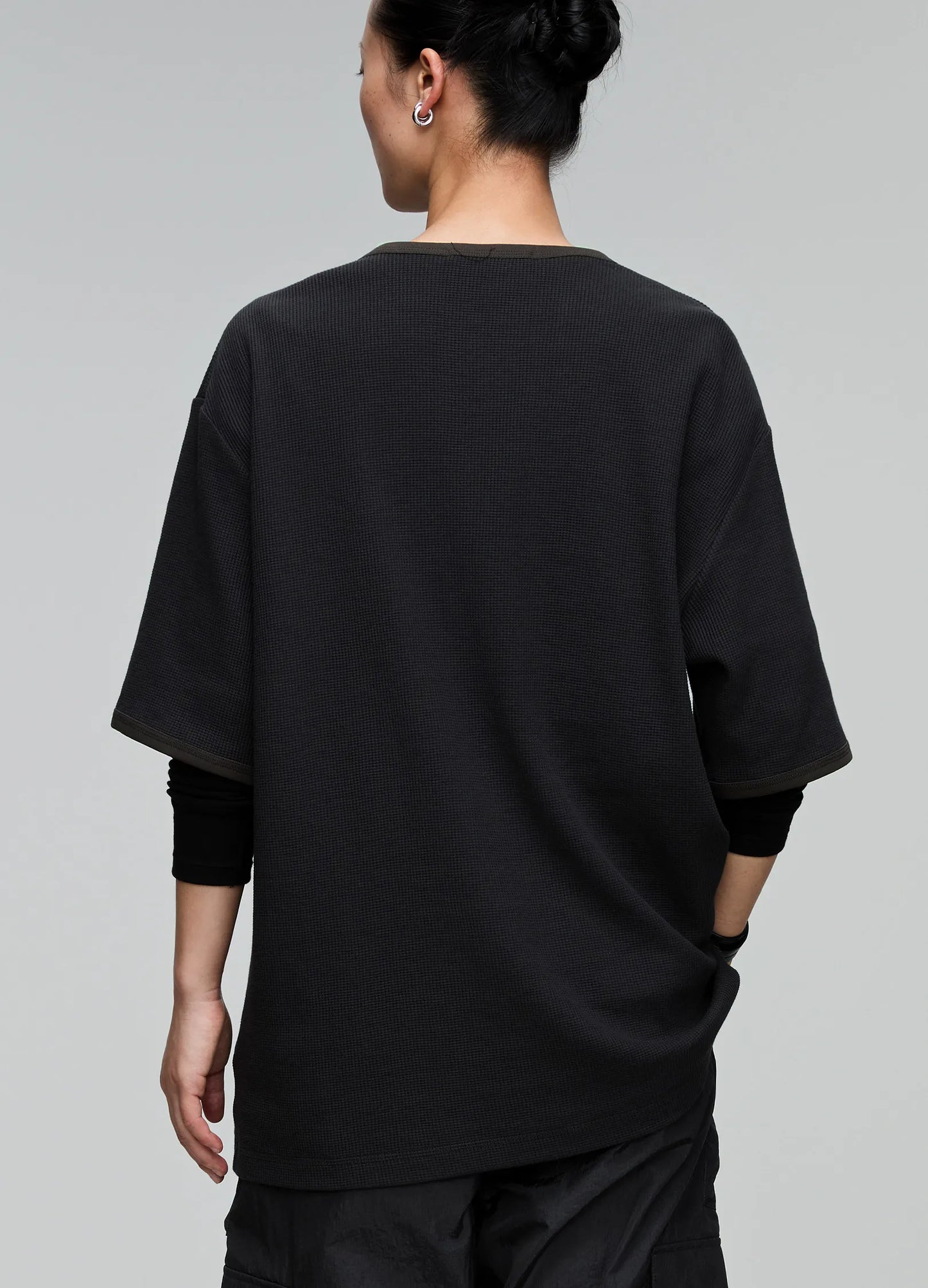 Ribbed Henley Tee