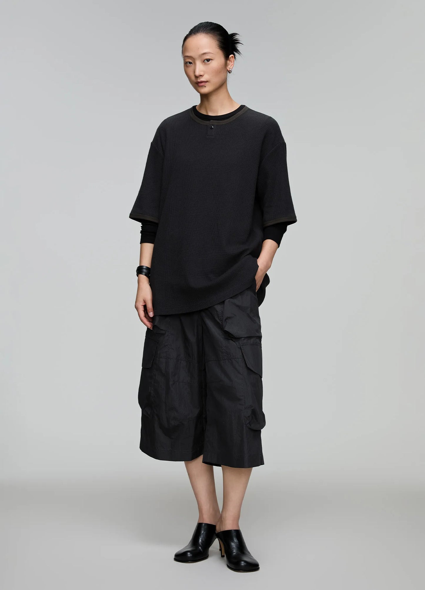 Ribbed Henley Tee