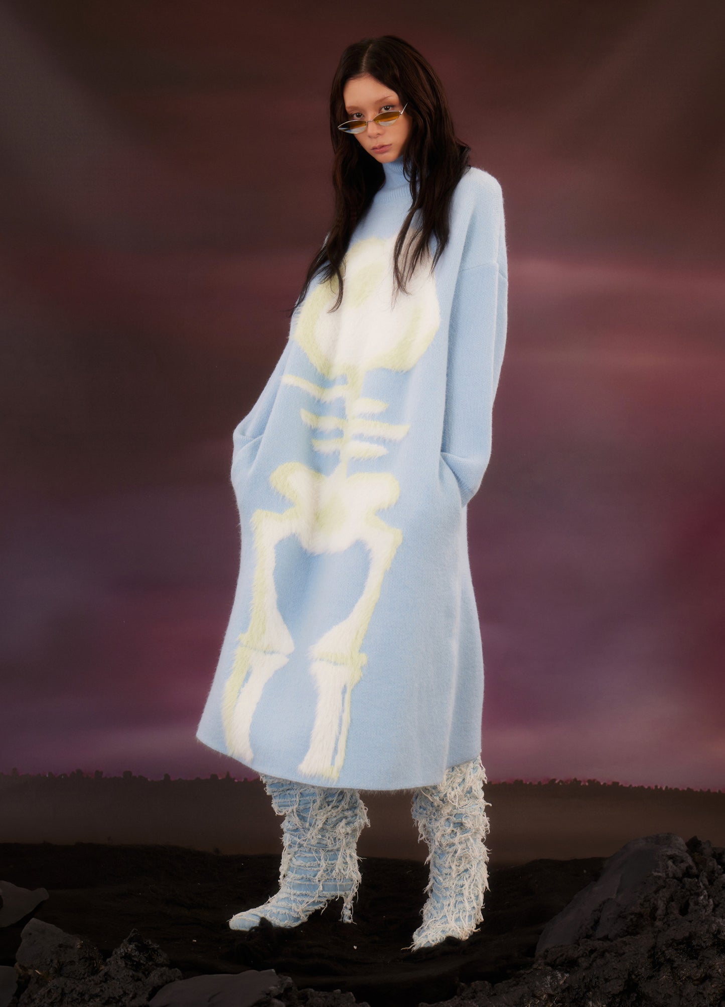 Skeleton Extended Sweater