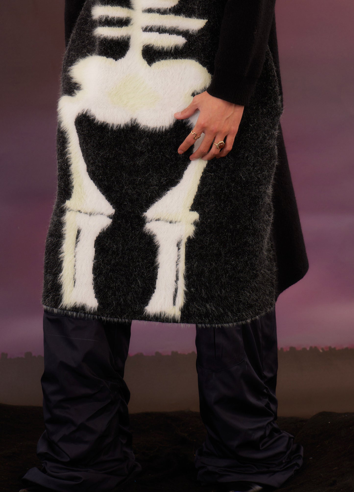 Skeleton Extended Sweater