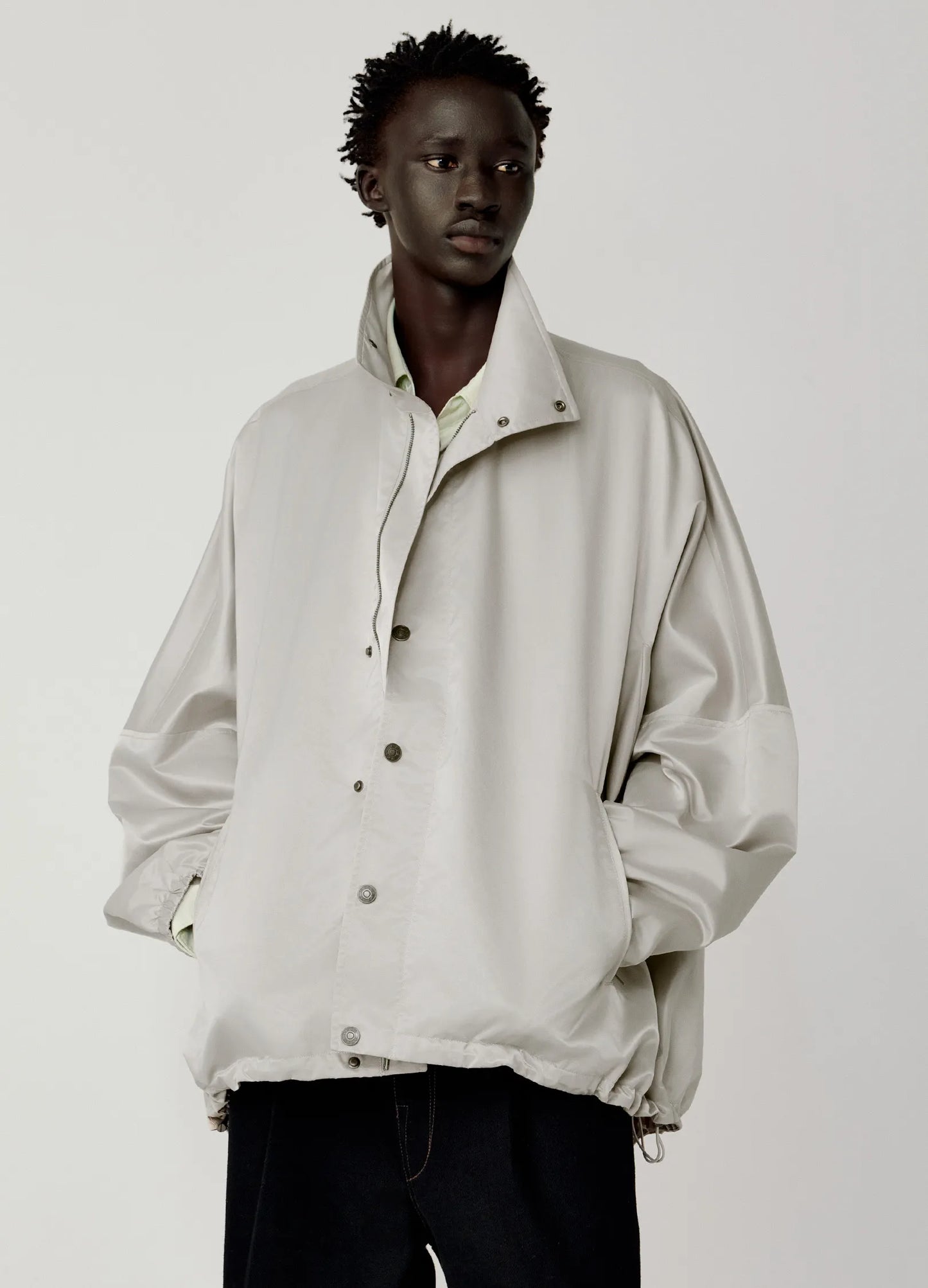 Satin Batwing Jacket