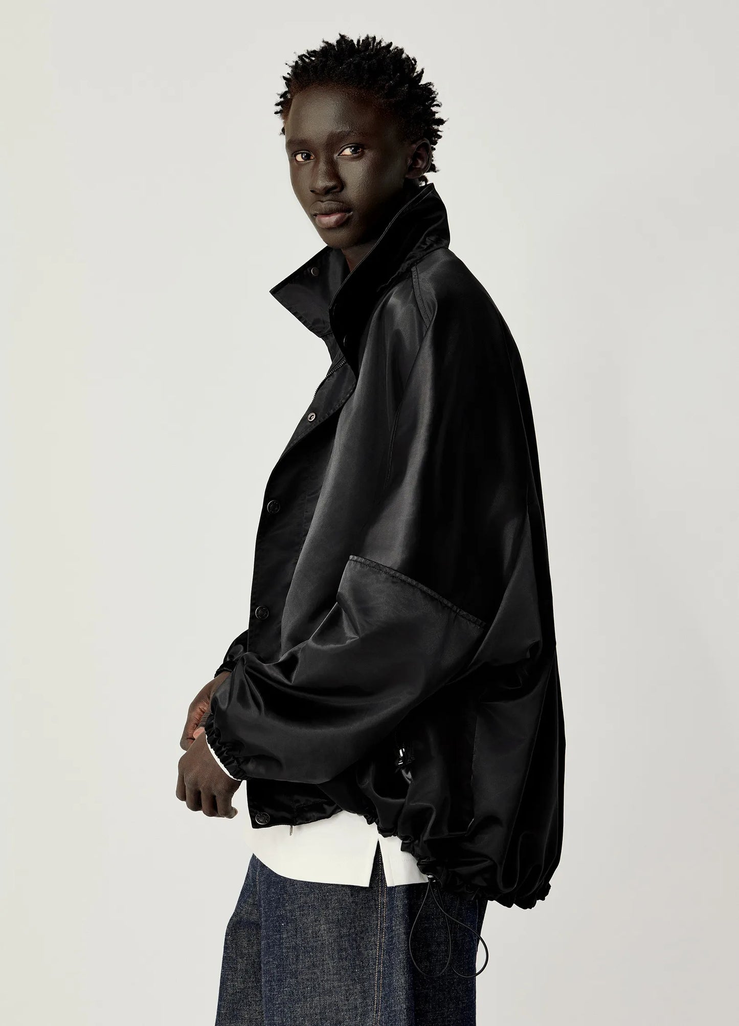 Satin Batwing Jacket