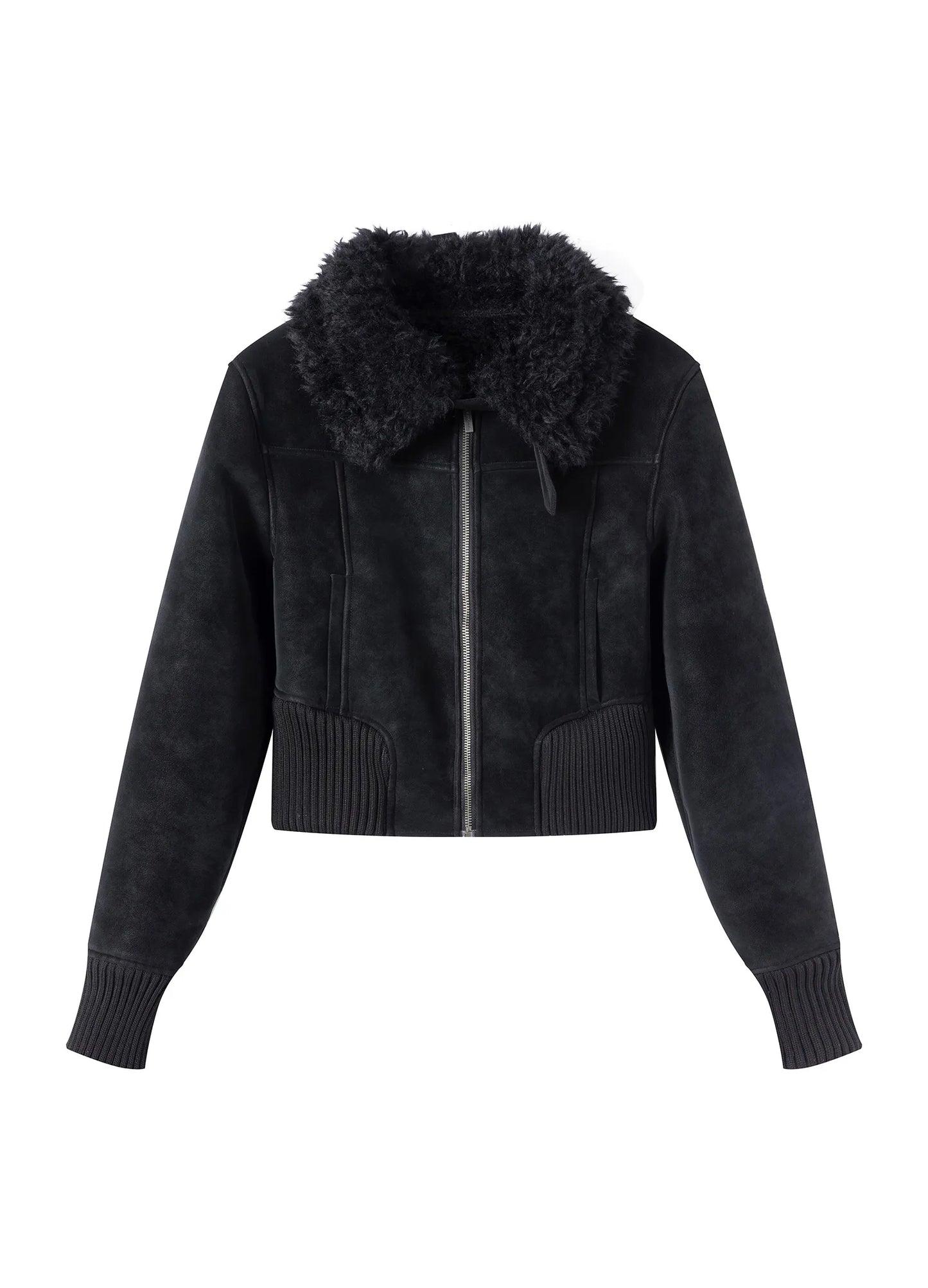 Shearling Cropped Jacket