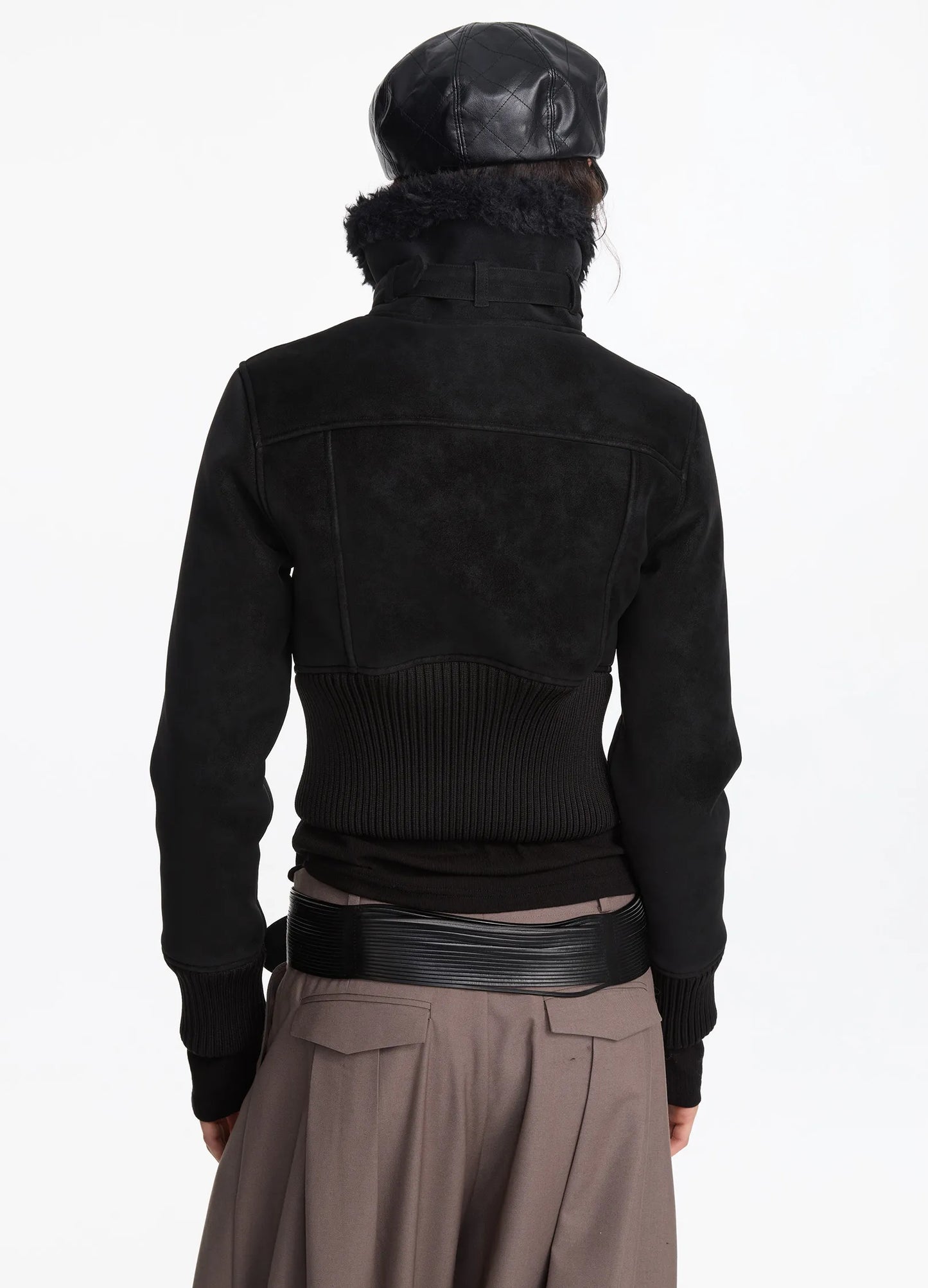 Shearling Cropped Jacket