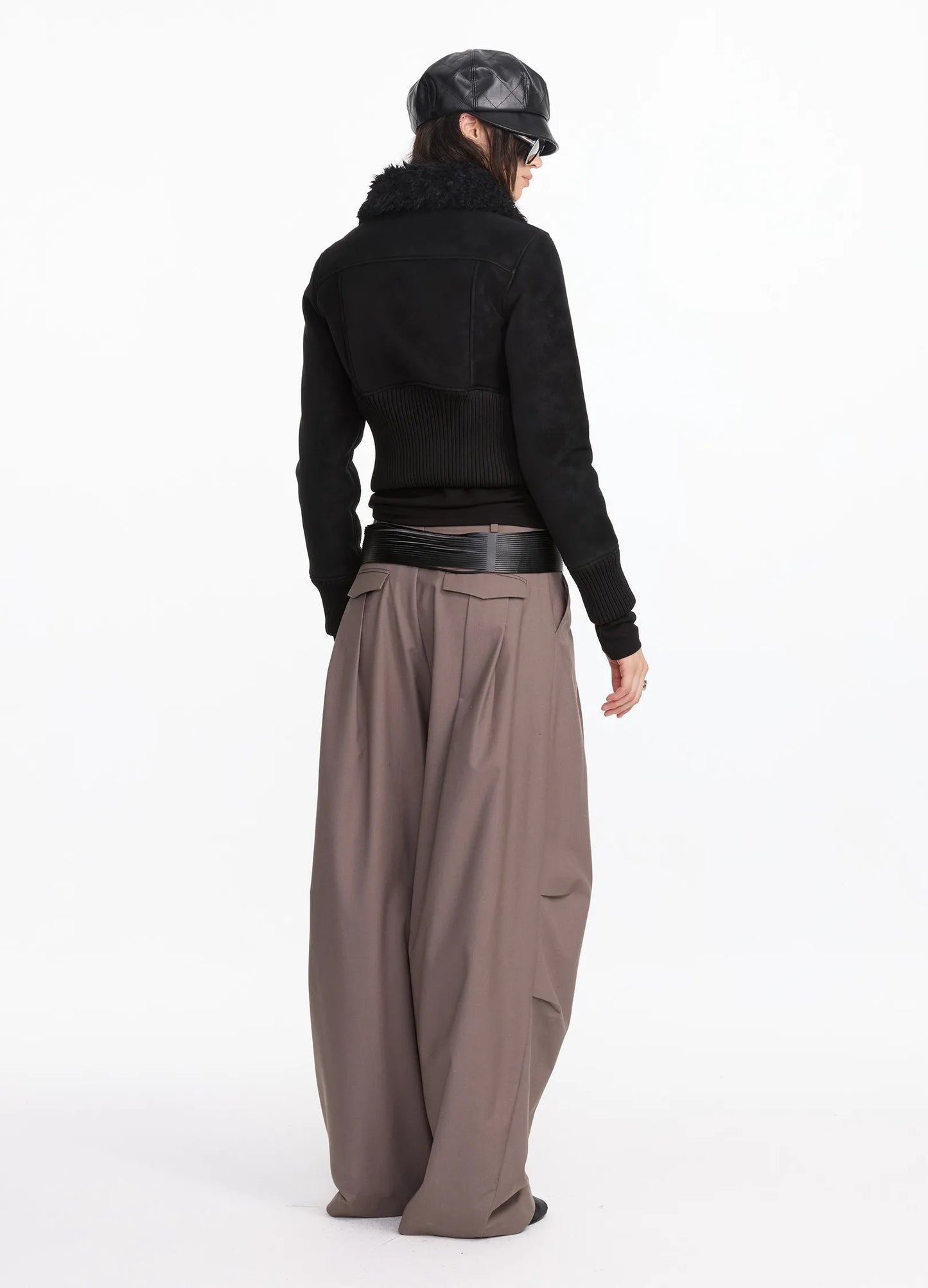 Shearling Cropped Jacket